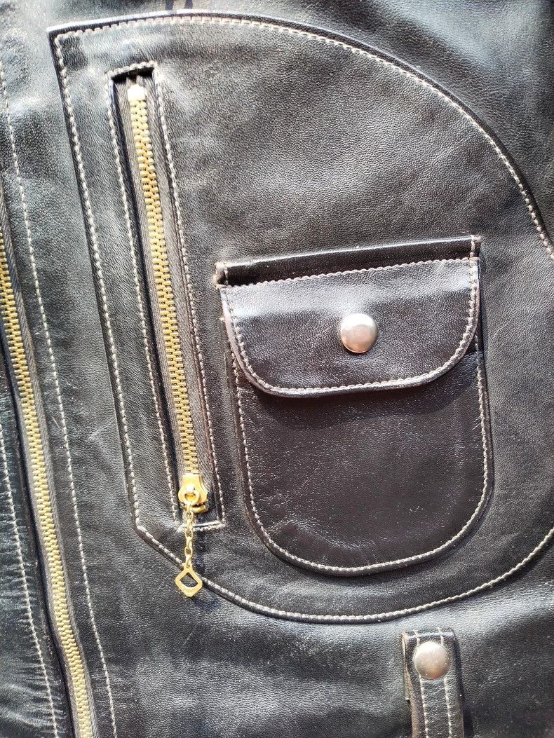 The Real McCoy's The Real McCoy's Buco J24 Vintage Black Horsehide Tea Core Size US S / EU 44-46 / 1 - 5 Thumbnail