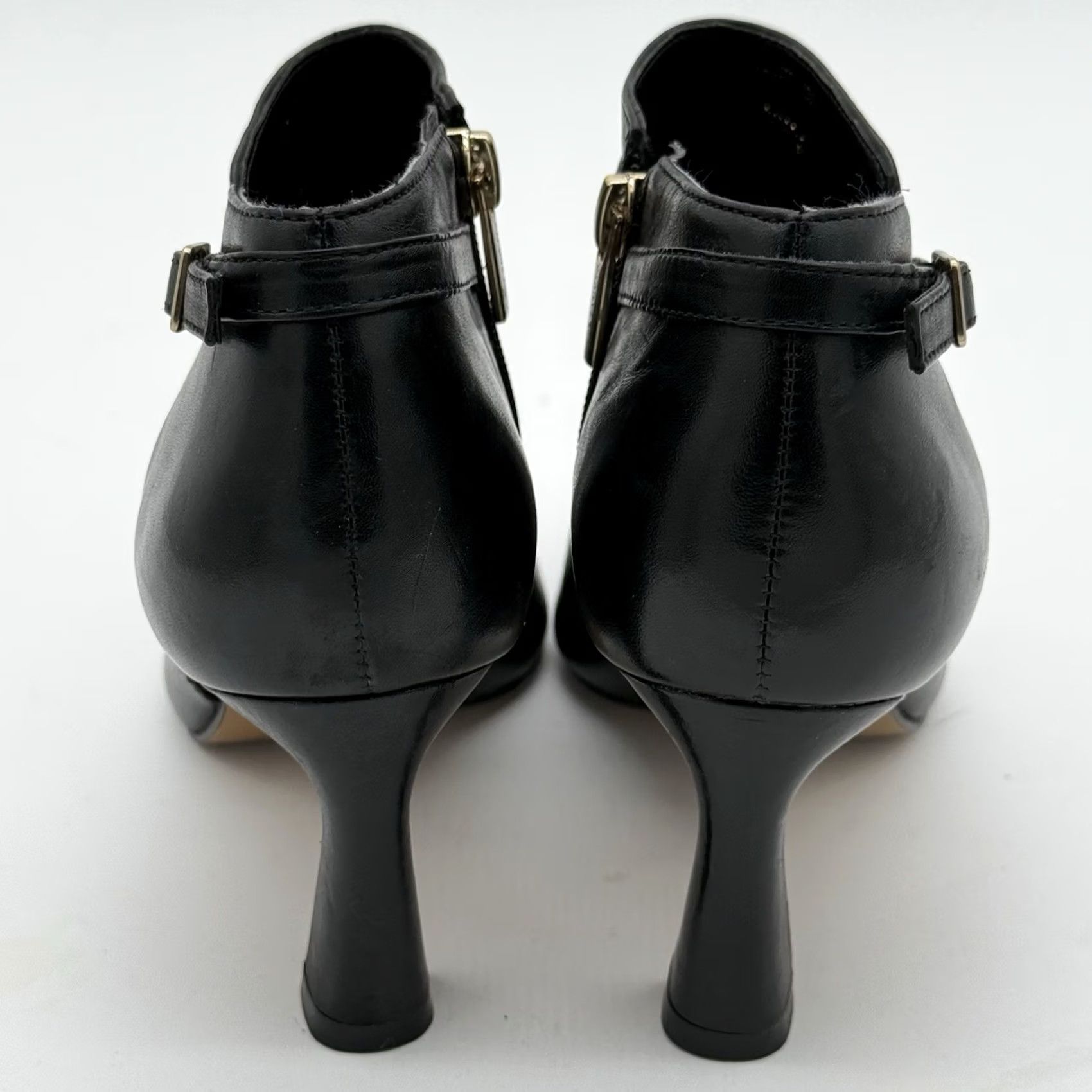 Vince Camuto Vince Camuto W Keeshey Bootie Ankle Boot W 6 Stiletto Pointed Toe Black Leather Women Shoes Size US 6 / IT 36 - 3 Thumbnail