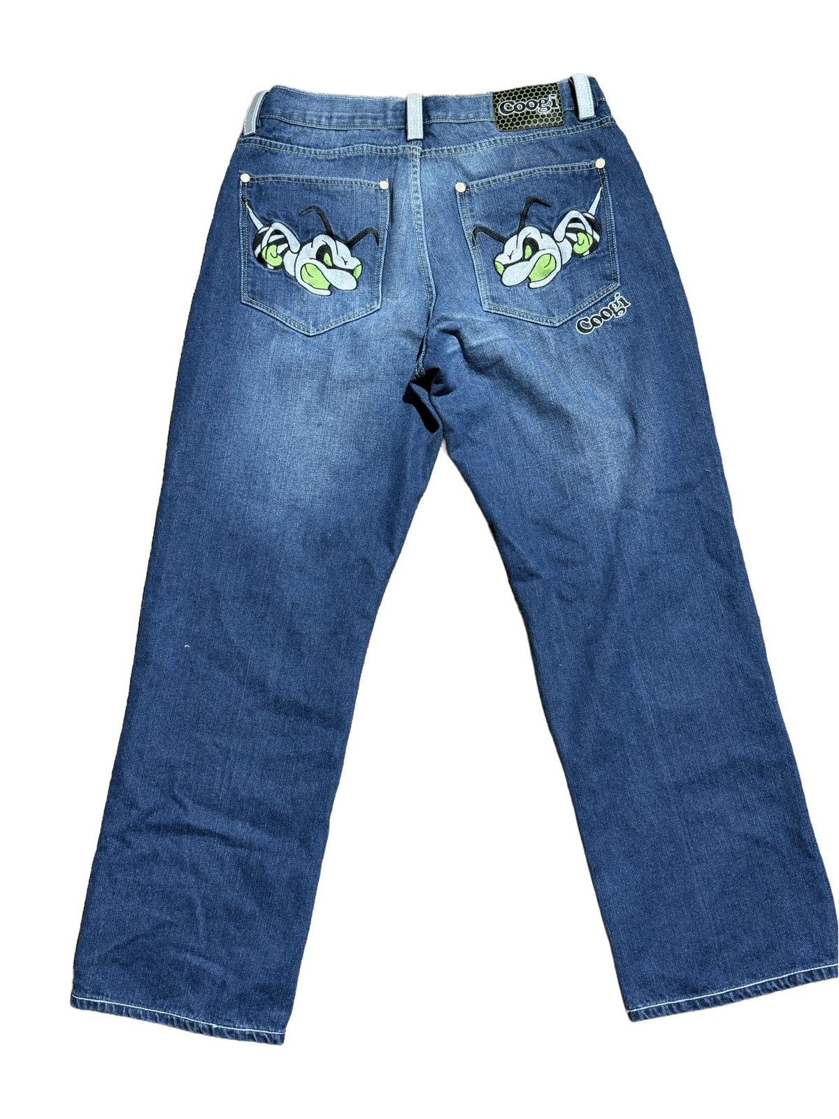 Coogi Coogi Embroidered Bug Denim Jeans – Y2K Streetwear – Rare Size US 36 / EU 52 - 2 Thumbnail