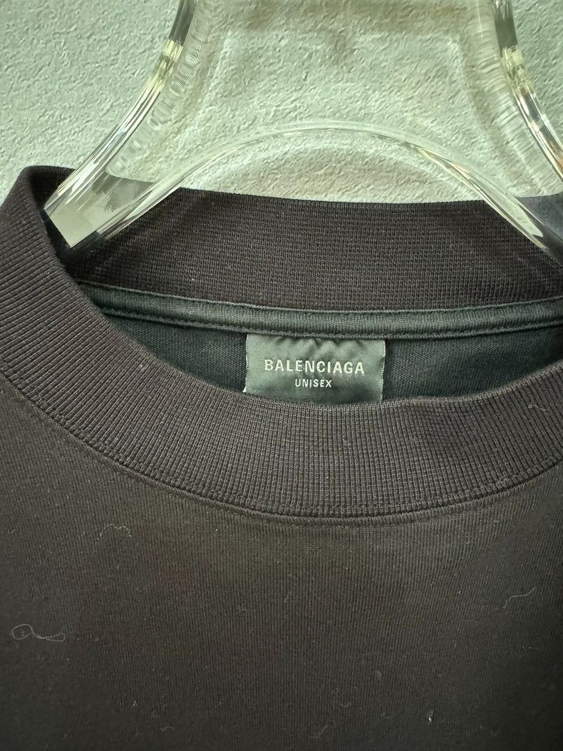 Balenciaga Balenciaga Post-it Notes Short Sleeve Brown Black Size US M / EU 48-50 / 2 - 3 Thumbnail