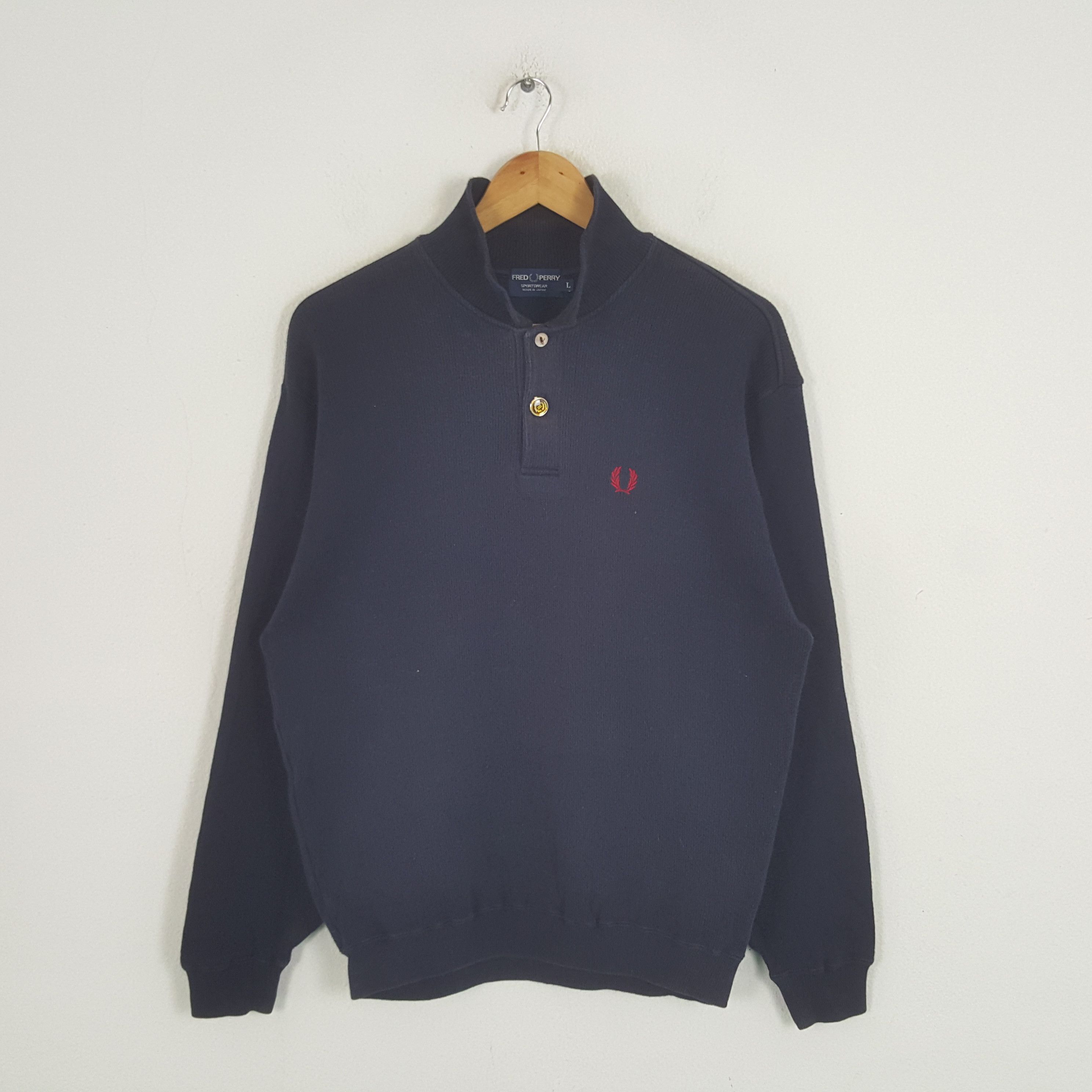 Vintage Fried Perry Casual Style Collar Sweatshirt
