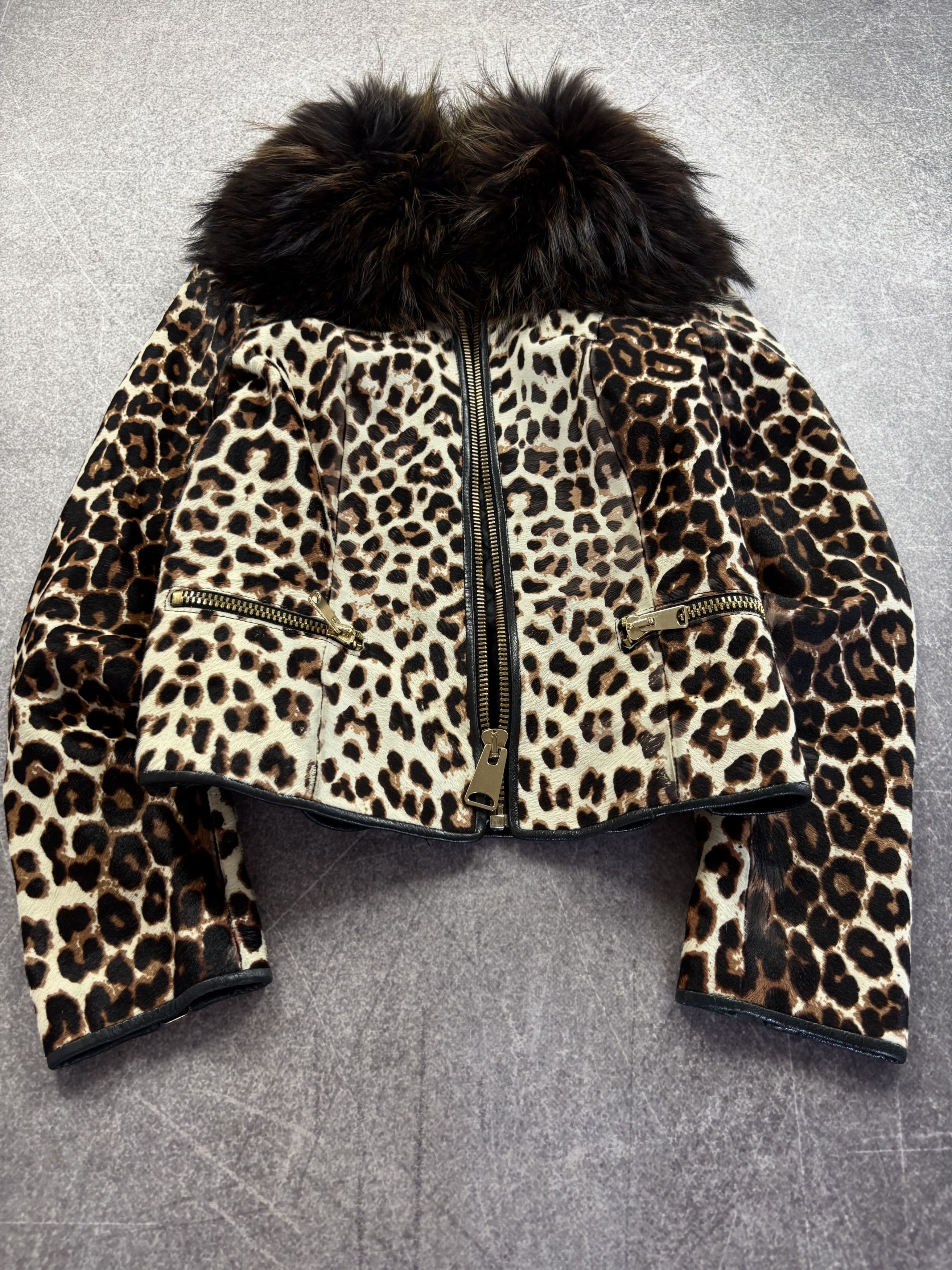 Raf Simons Cropped Fur/Leather Rick Owen’s LGB Kmrii Style Jacket Size US S / EU 44-46 / 1 - 1 Thumbnail