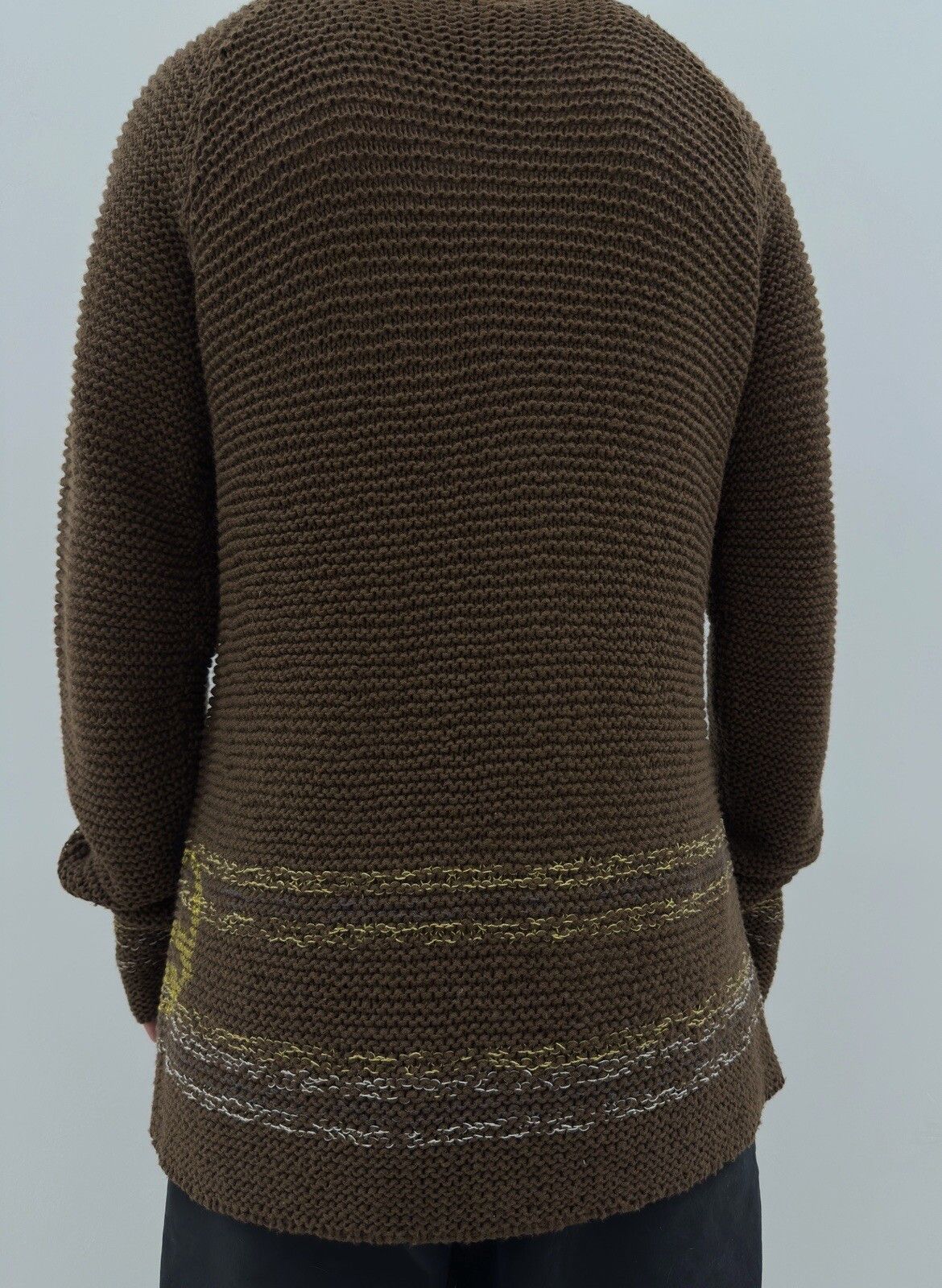 Diesel Vintage Diesel Knit Sweater Men Y2K Brown Pullover 2000s Size US L / EU 52-54 / 3 - 14 Thumbnail
