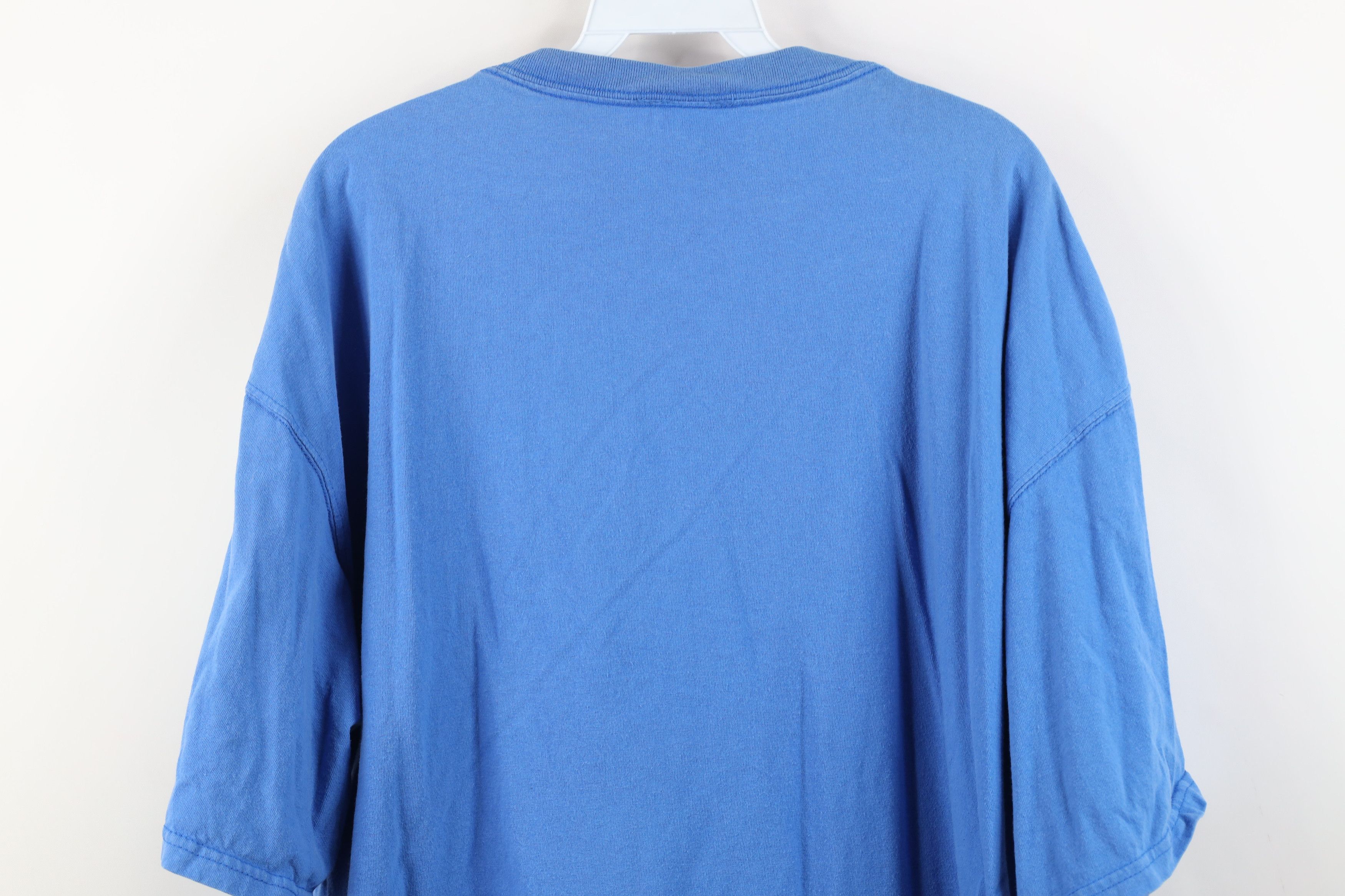 Vintage Vintage Y2K 2005 NFL Lions Football T-Shirt Blue Cotton Size US XXL / EU 58 / 5 - 12 Thumbnail