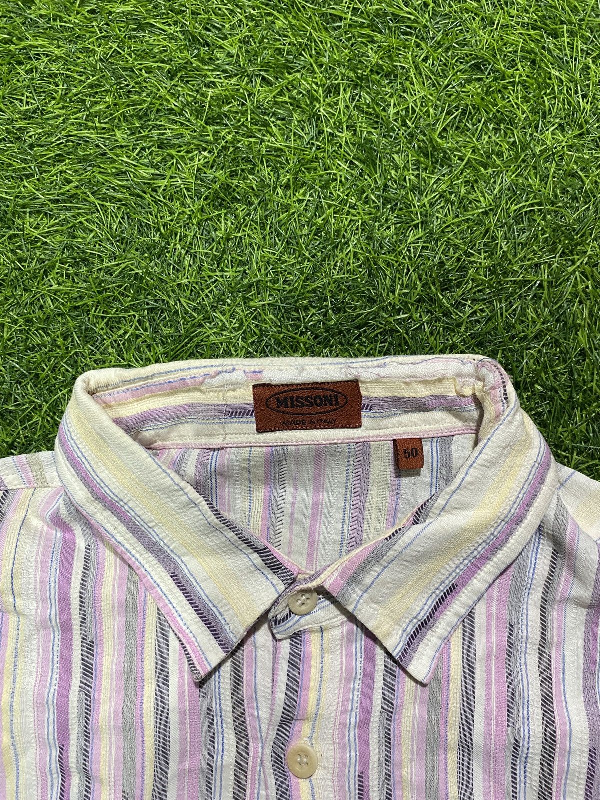 Designer × Missoni vintage shirt missoni distressed Size US L / EU 52-54 / 3 - 4 Thumbnail