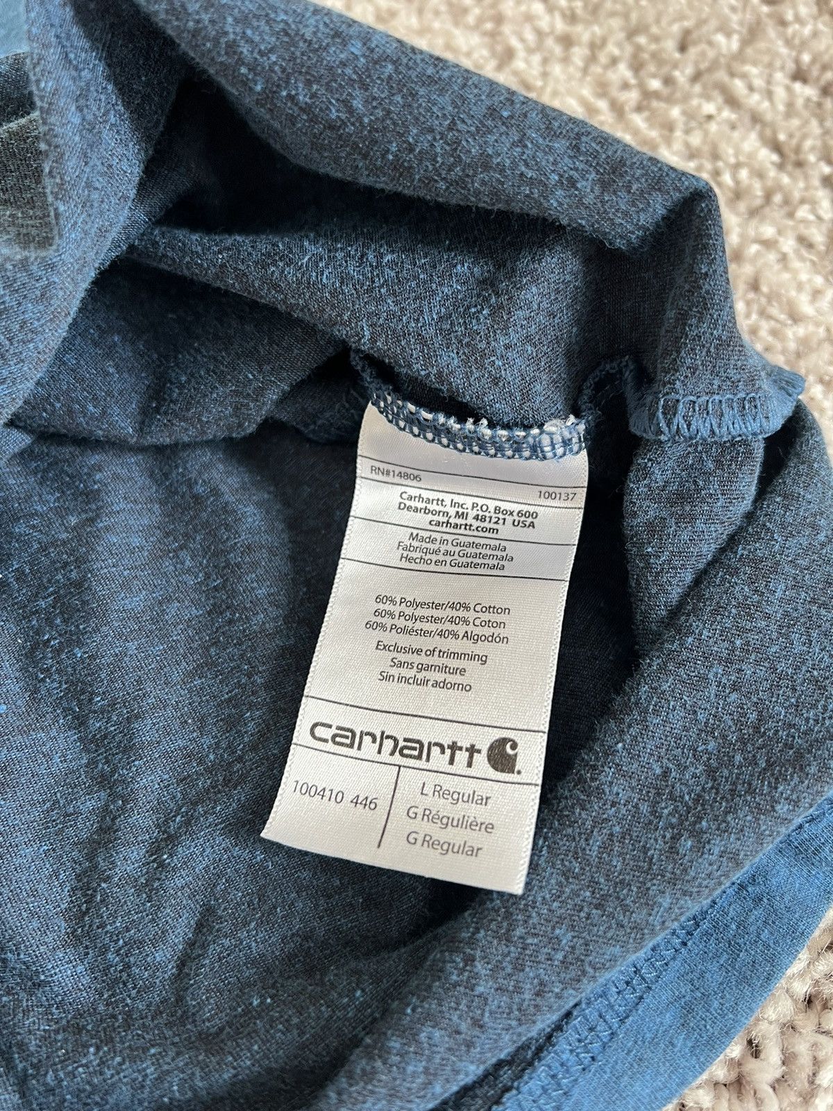 Carhartt × Carhartt Wip Carhartt Pocket t-shirt Size US L / EU 52-54 / 3 - 4 Thumbnail