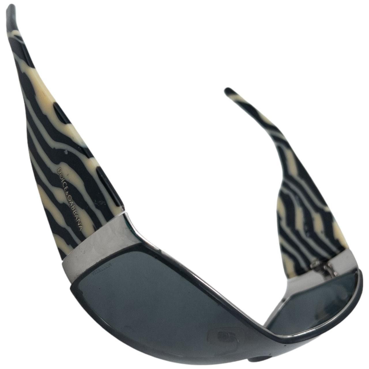 Dolce & Gabbana Vintage Dolce & Gabbana Zebra Stripe Sunglasses Size ONE SIZE - 4 Thumbnail