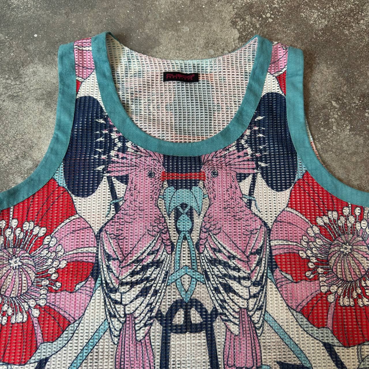 Custo Barcelona × Vintage Custo Barcelona Mesh Crazy Tank Top Size M / US 6-8 / IT 42-44 - 2 Thumbnail