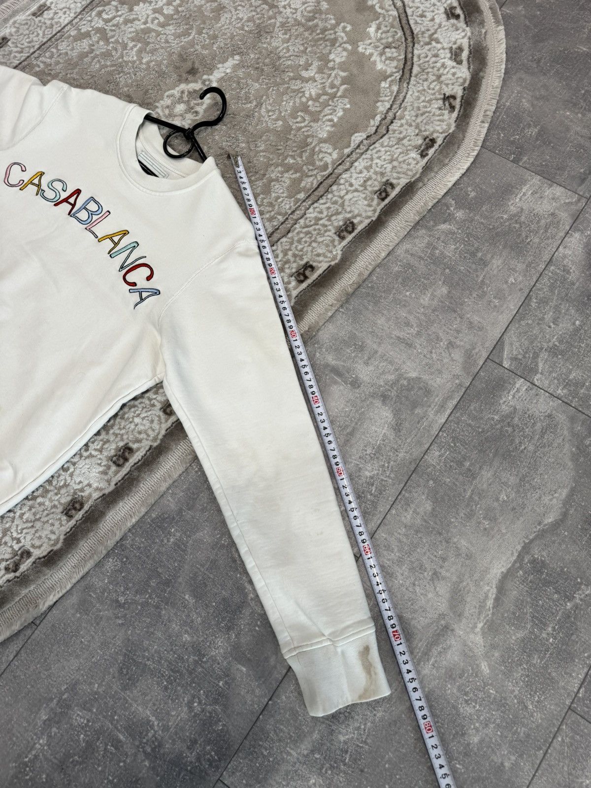 Casablanca Casablanca Distressed sweatshirt size s white men Size US S / EU 44-46 / 1 - 11 Thumbnail