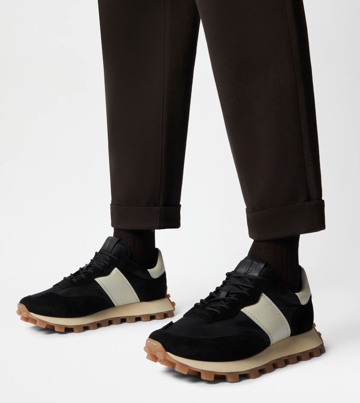 Tod's Sneakers Tod's 1T in Leather and Fabric Size US 10 / EU 43 - 2 Thumbnail