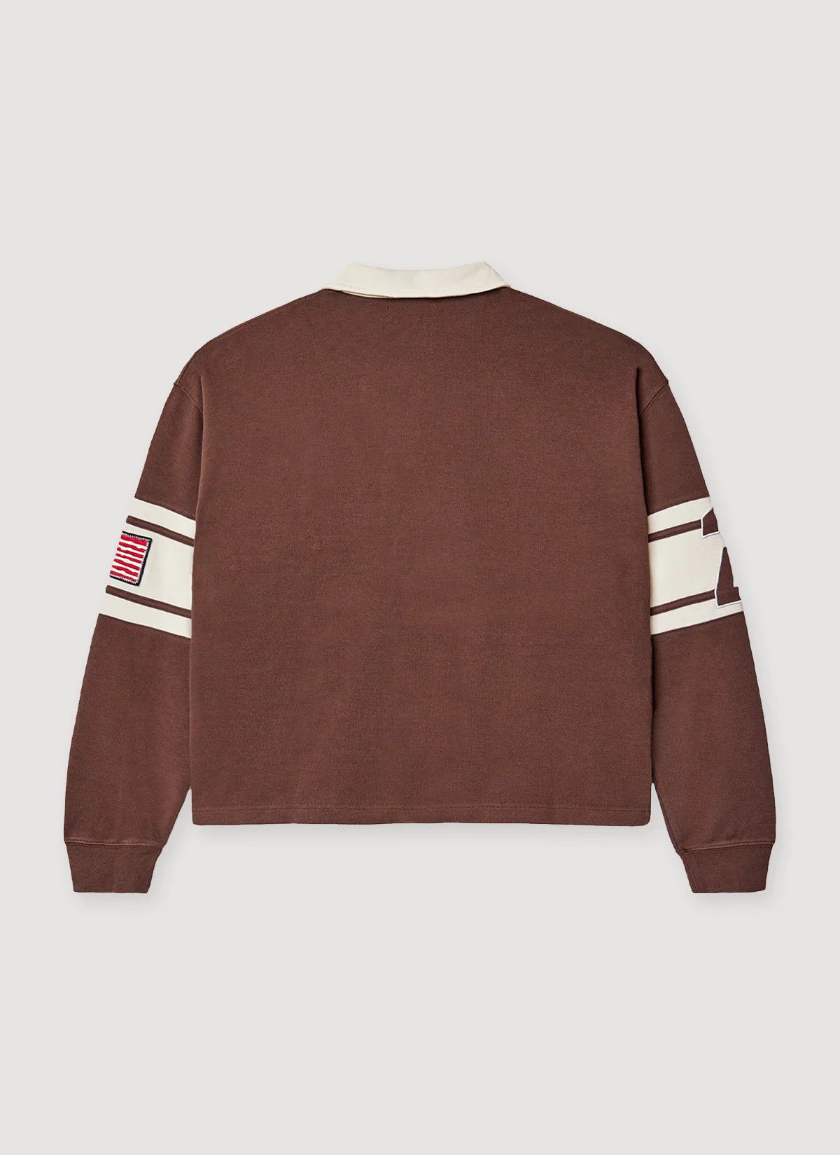 Vale Vale 'Forever Chocolate Derby' Brown Long Sleeve Polo Size US XL / EU 56 / 4 - 2 Thumbnail