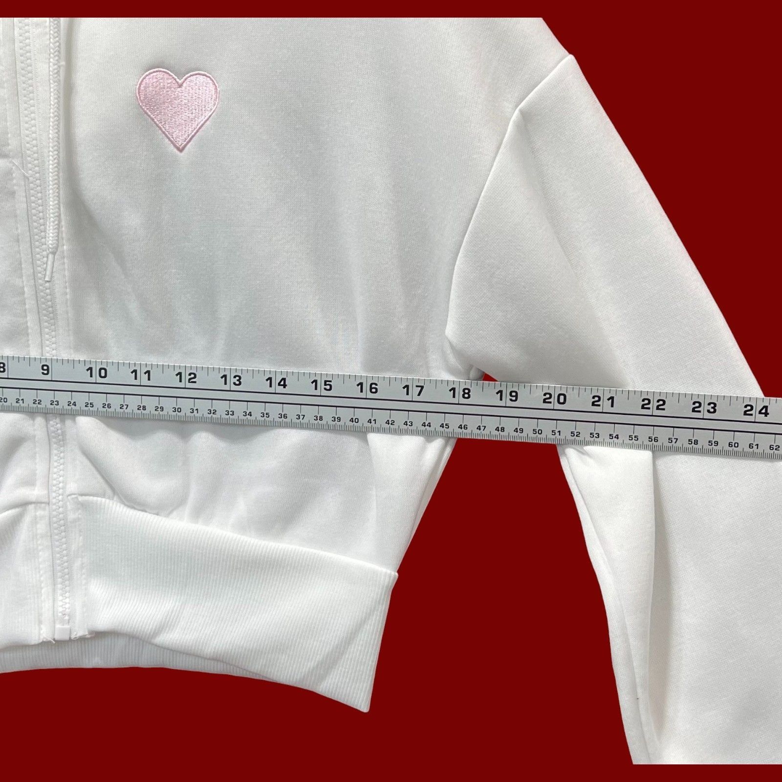 rue21 Rue 21 - Women's Long Sleeve Hooded Sweat Shirt - White - Sm Size S / US 4 / IT 40 - 3 Thumbnail