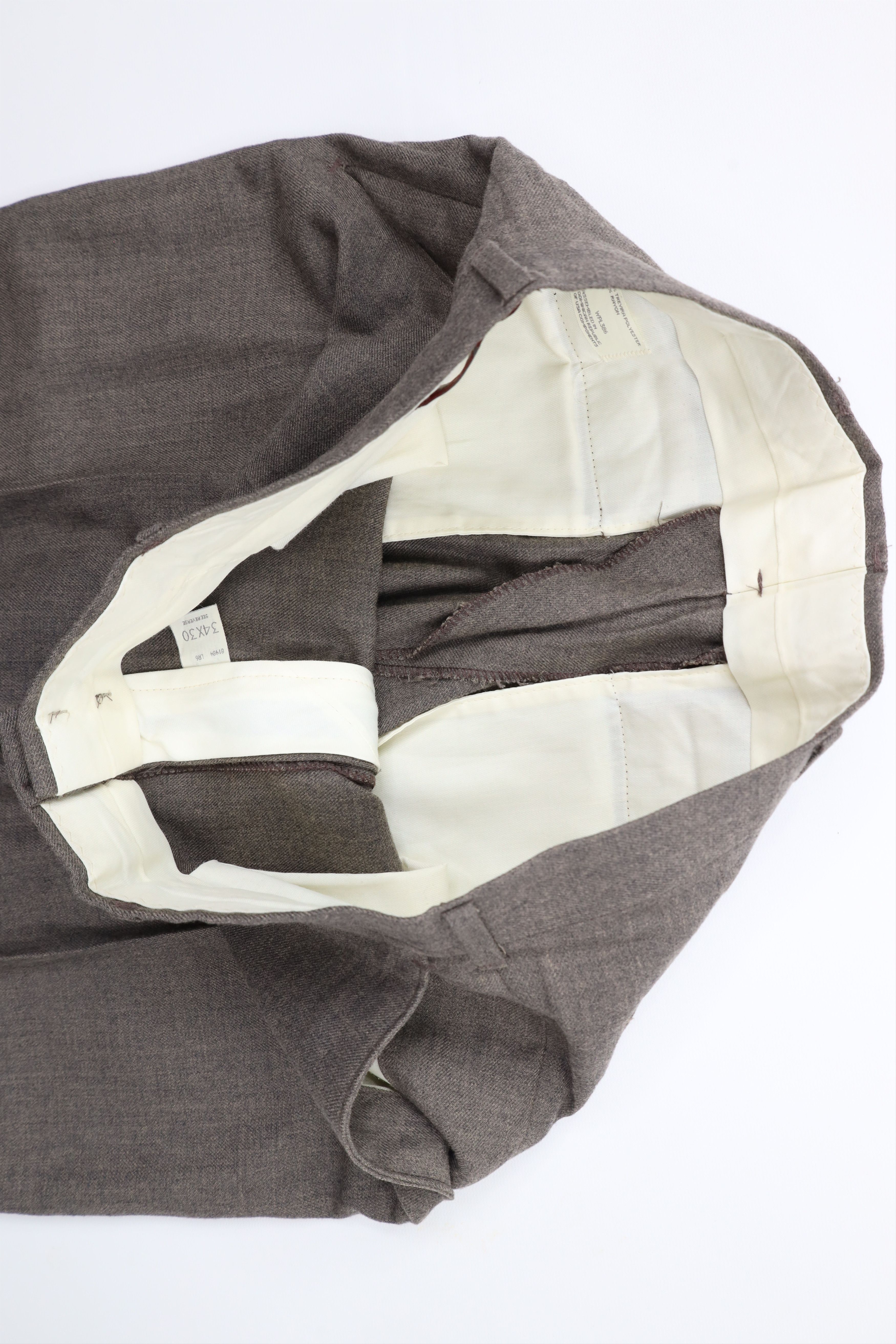 Vintage Vintage 70s Streetwear Front Wide Leg Chino Pants Brown Size US 34 / EU 50 - 6 Thumbnail