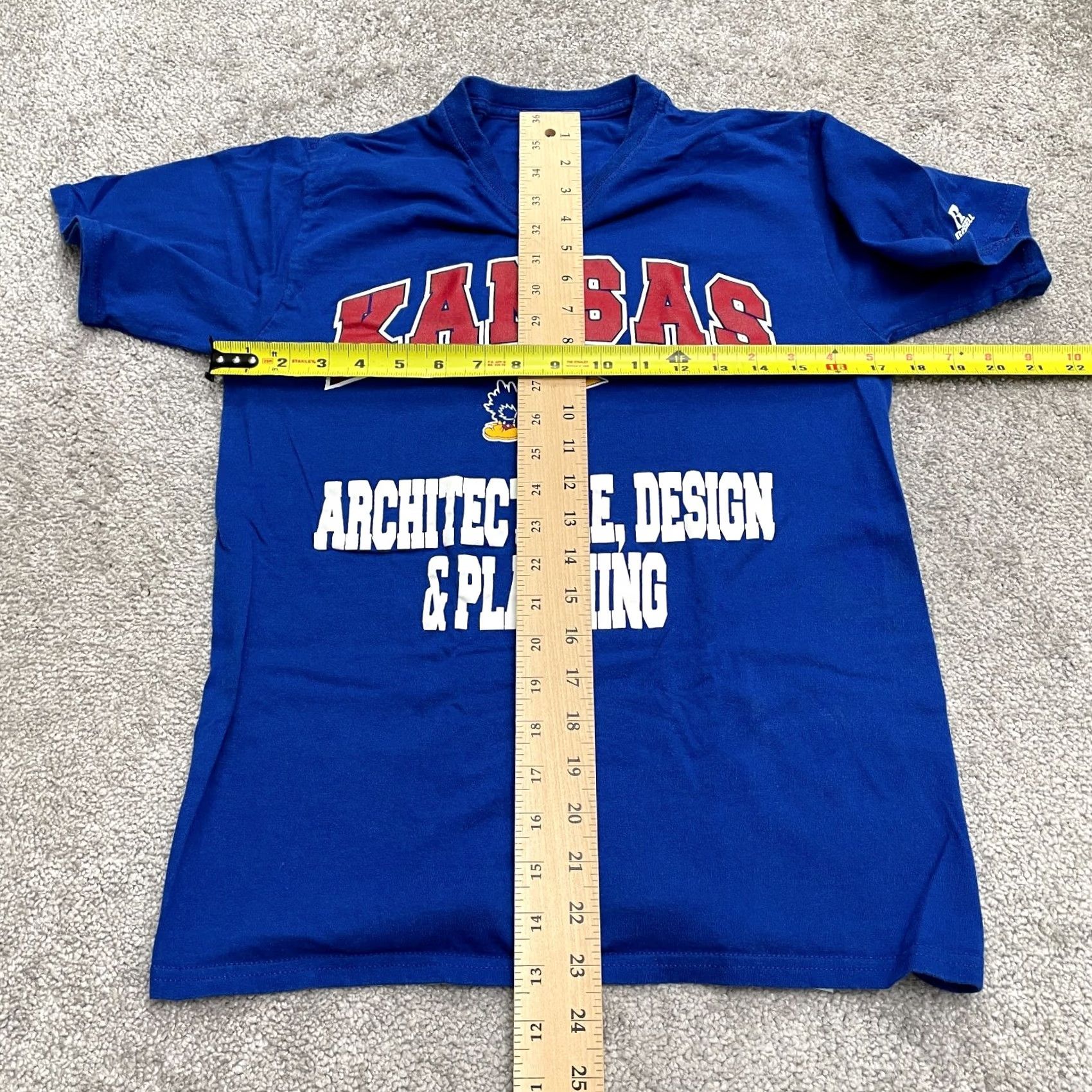 Russell Athletic Russell Athletic Kansas University Graphic T-Shirt Mens Small Blue Crew Neck Tee Size US S / EU 44-46 / 1 - 7 Thumbnail
