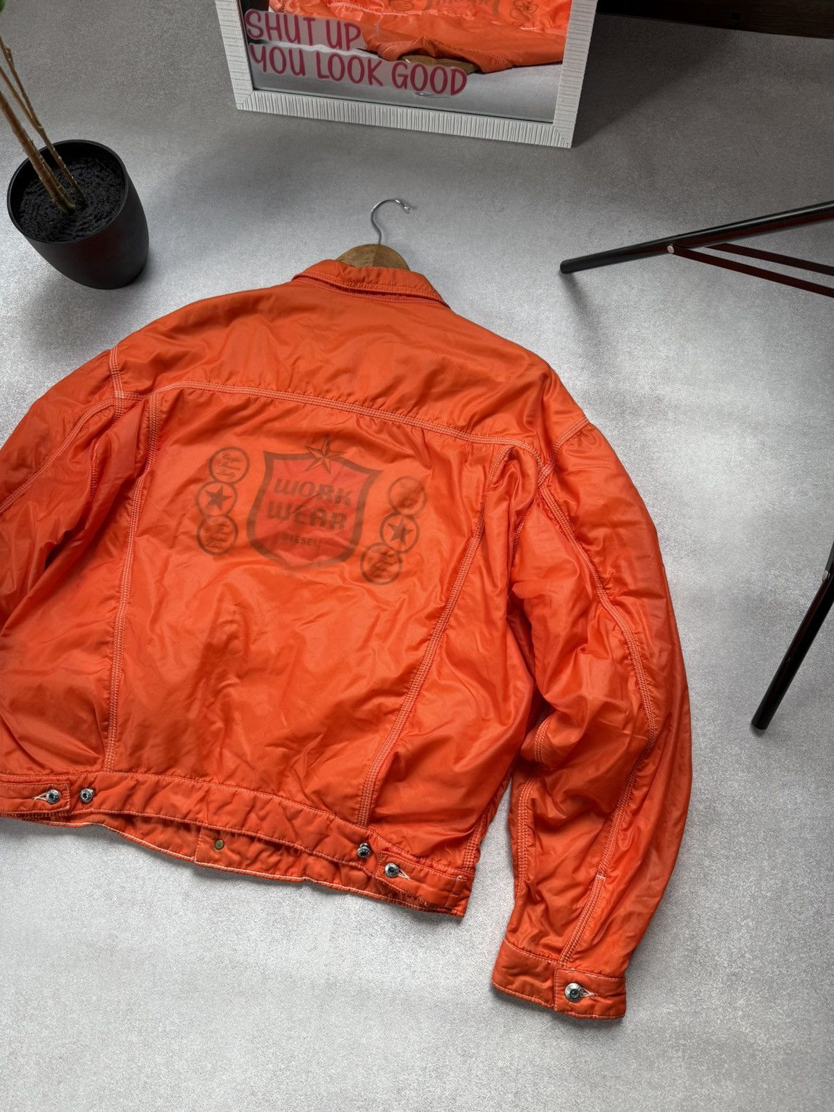 Diesel Vintage Diesel Work Wear Bomber Jacket Polyamide 90s Men’s Size US XL / EU 56 / 4 - 13 Thumbnail