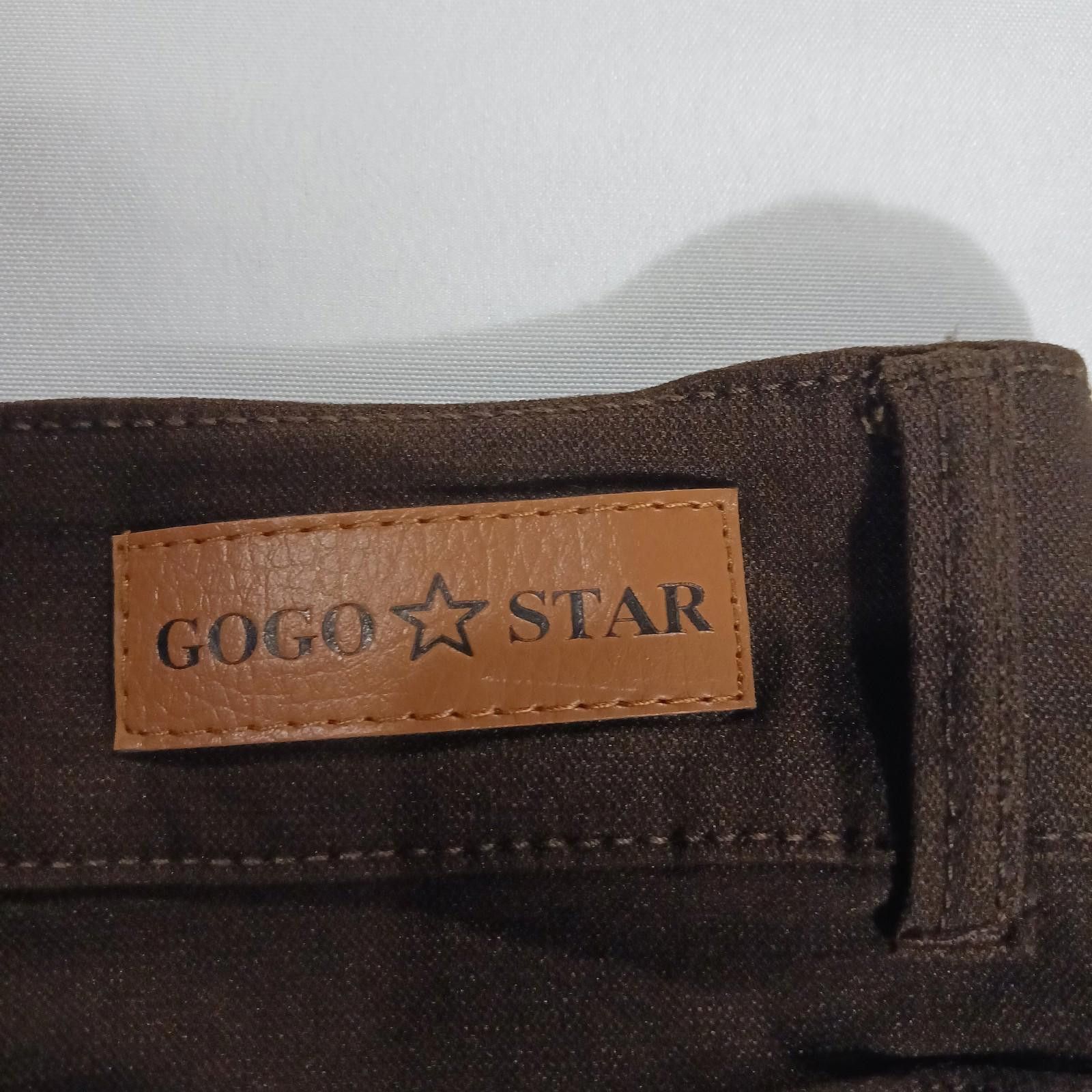 Other GoGo Star Mid-Rise Women's Brown Stretch Skinny Jeans Size L Size 36" / US 14 / IT 50 - 4 Thumbnail