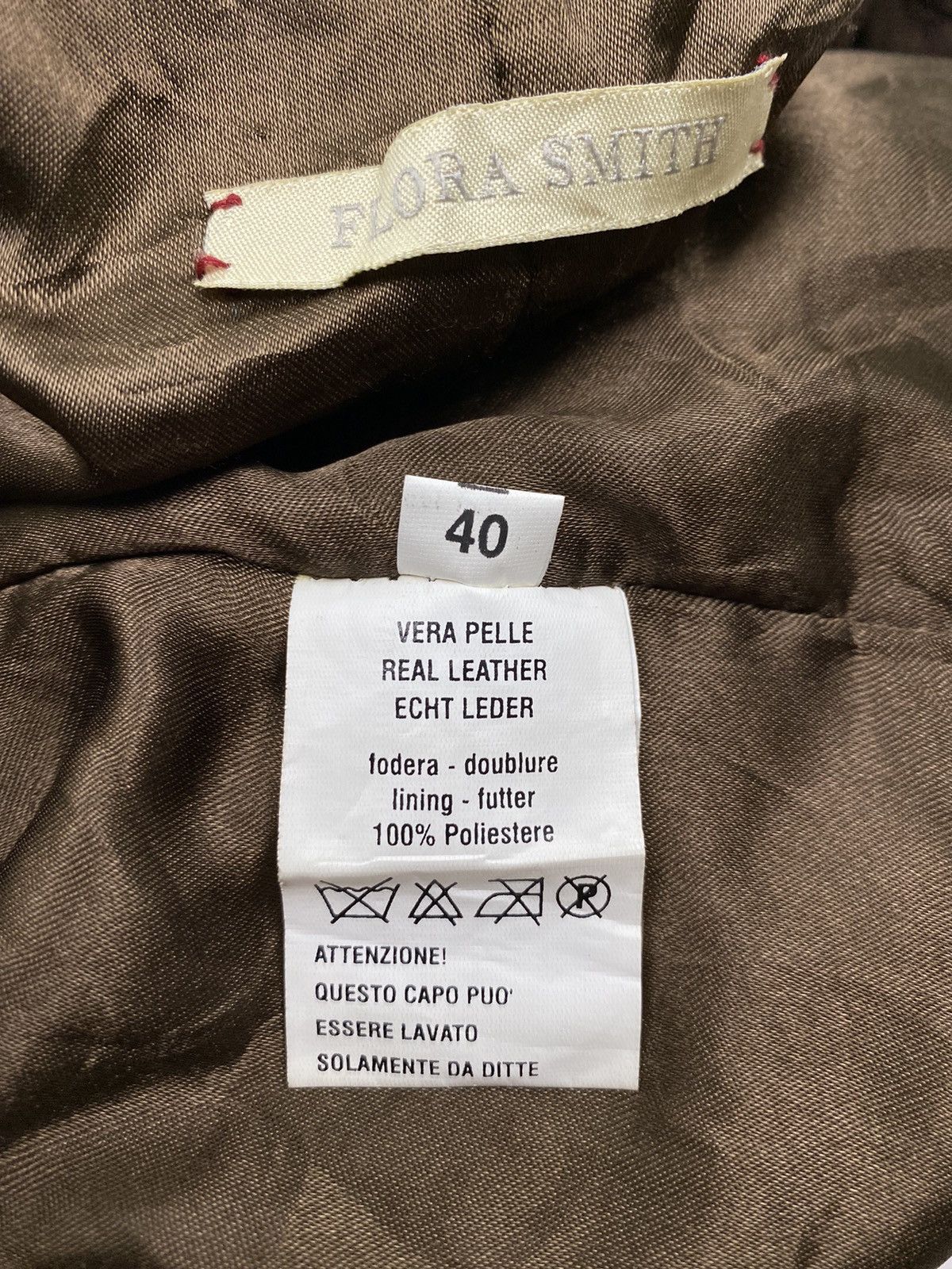 Japanese Brand Flora Smith Leather Coat Size XS / US 0-2 / IT 36-38 - 11 Thumbnail