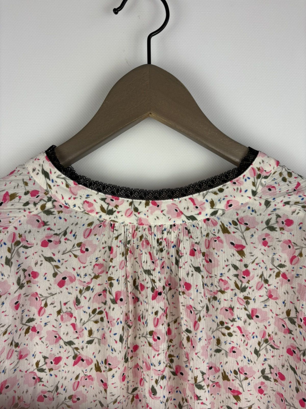 Zadig & Voltaire Zadig & Voltaire Blouse Women's Floral Print Trimmed Blouse Size S / US 4 / IT 40 - 12 Thumbnail