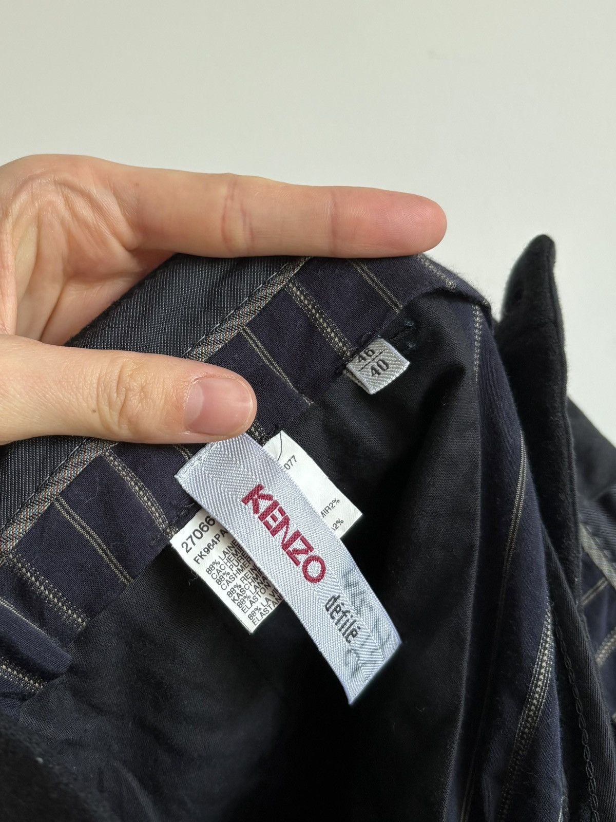 Kenzo Kenzo black wool and cashmere trousers Size 40R - 3 Thumbnail