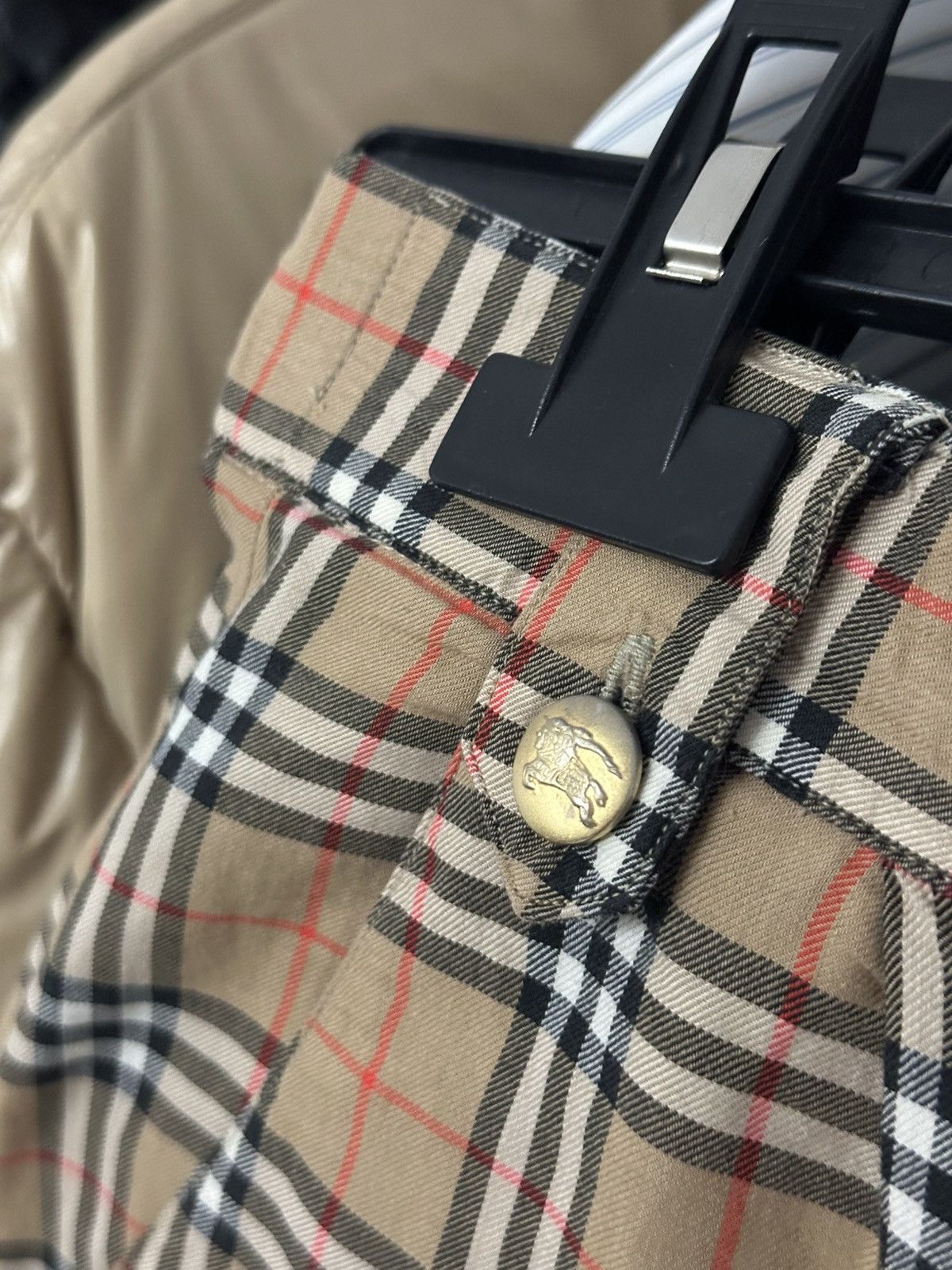 Burberry × Vintage 90s Burberrys Vintage Baggy Shorts Size US 31 - 4 Thumbnail