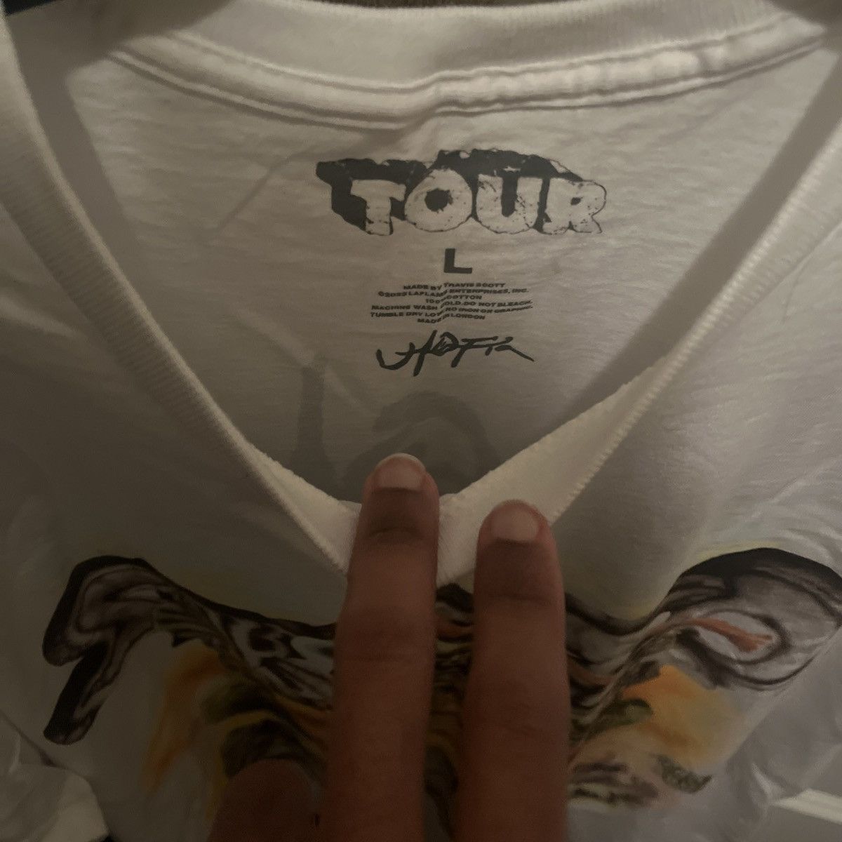 Travis Scott Cactus jack skitzo South America white tee Size US L / EU 52-54 / 3 - 2 Thumbnail