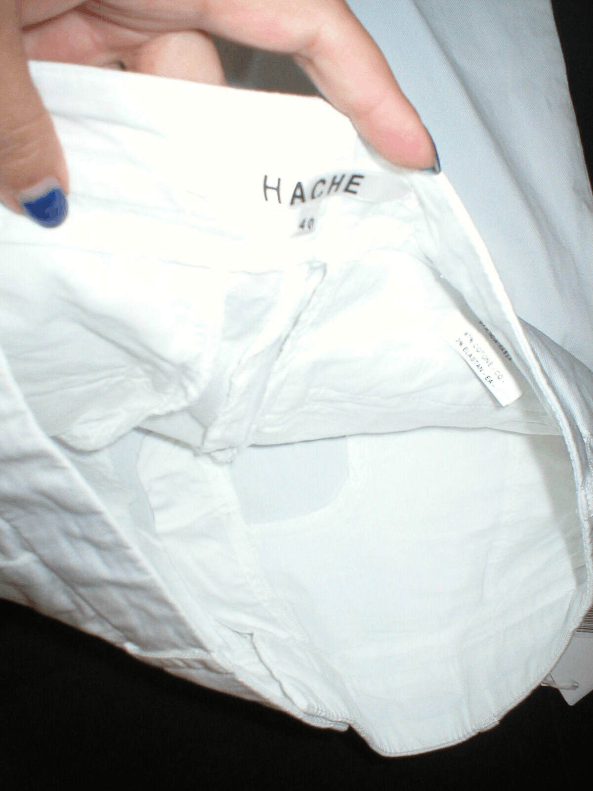 Hache New Womens Hache Pants Italy 40 4 Skinny Cigarette White Size 27" / US 4 / IT 40 - 5 Thumbnail