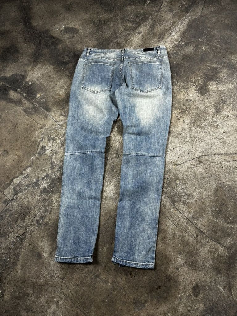 Japanese Brand OMG Dope Collection Distressed Skinny Biker Jeans Size US 36 / EU 52 - 4 Thumbnail