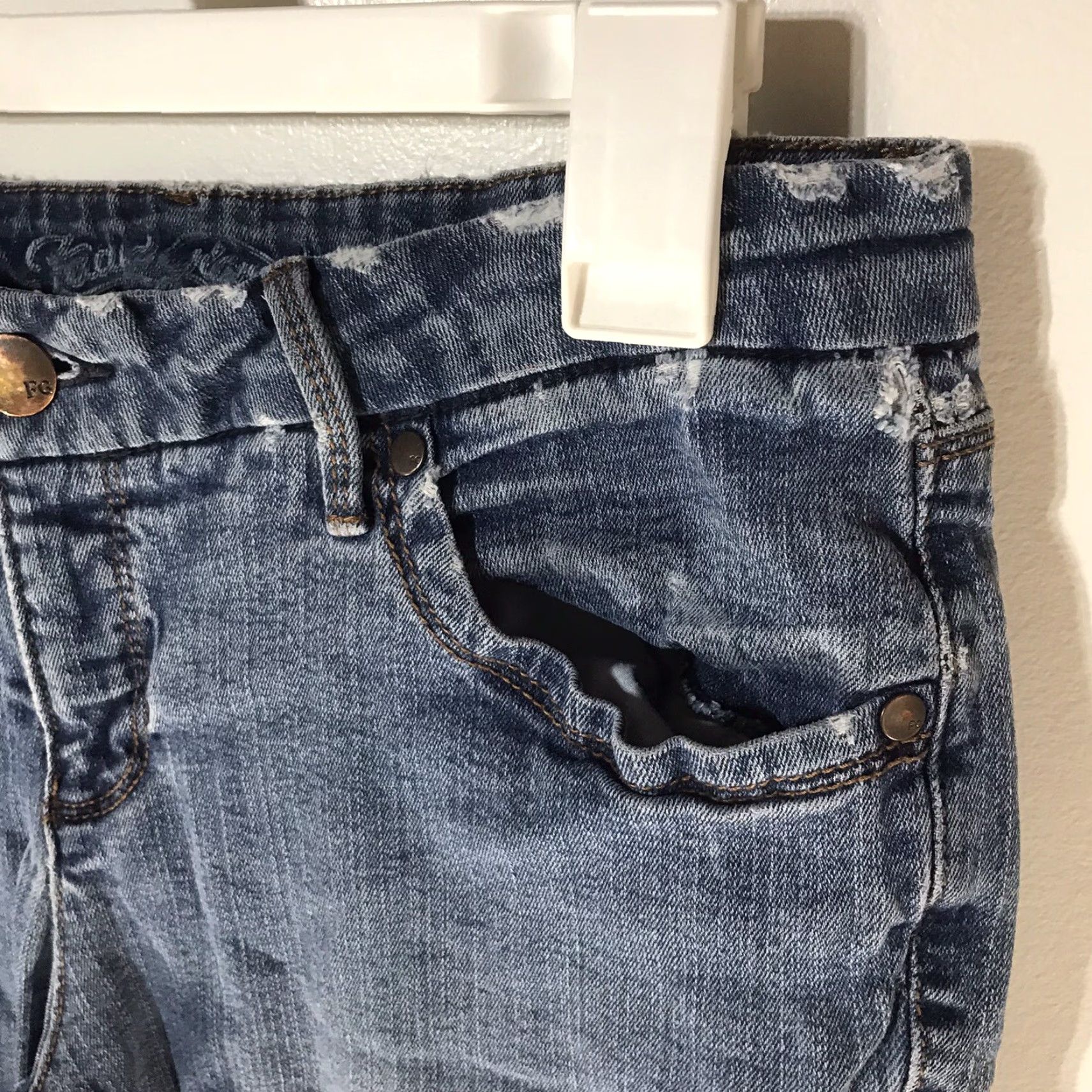 Faded Glory Faded Glory Jeans Bootcut Womens Size 14P Low-Rise Cotton Spandex Blue 26in Inseam Size 36" / US 14 / IT 50 - 2 Thumbnail