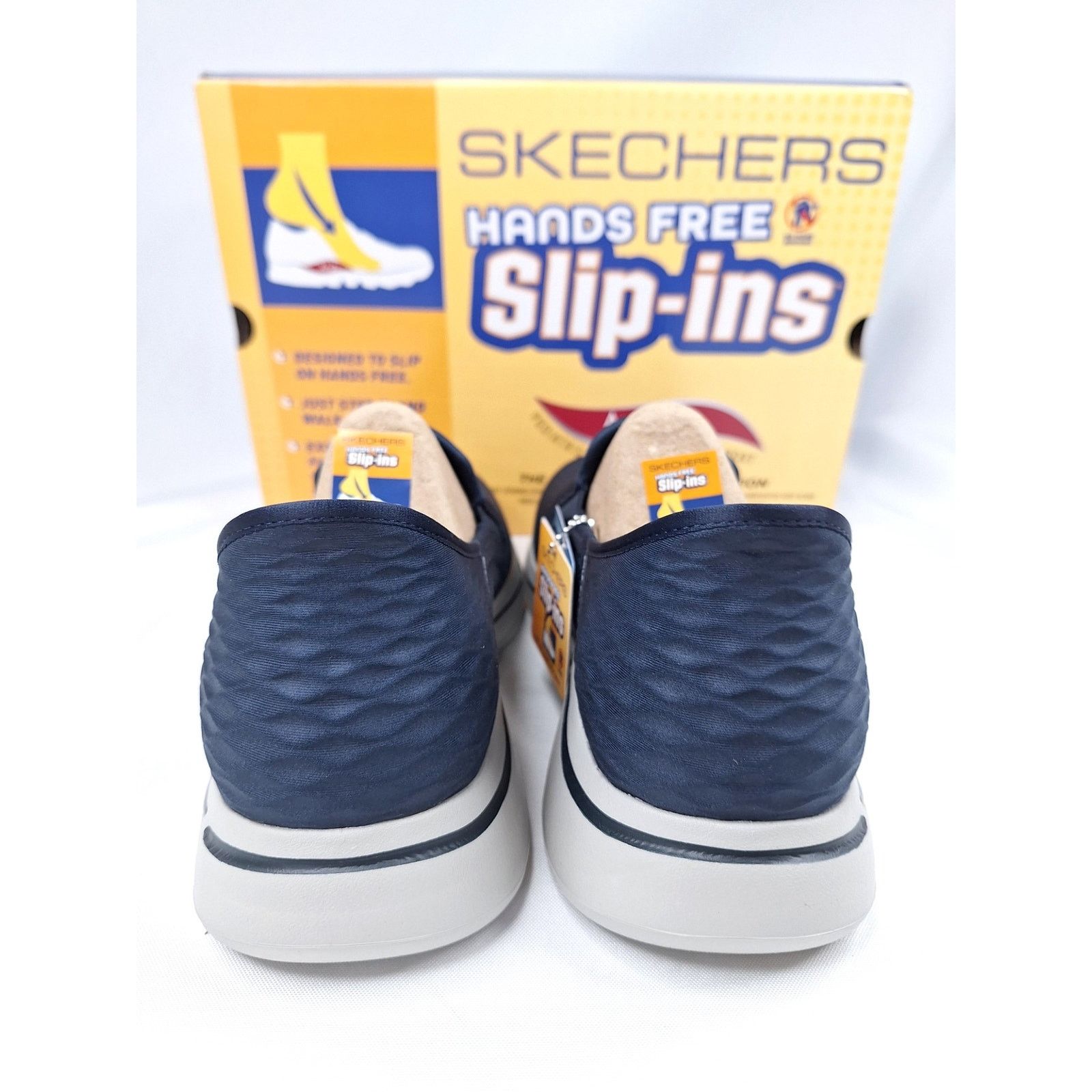 SKECHERS New SKECHERS Navy Go Walk Hands Free Slip-on Sneakers Sz 10 Size US 10 / EU 43 - 6 Thumbnail