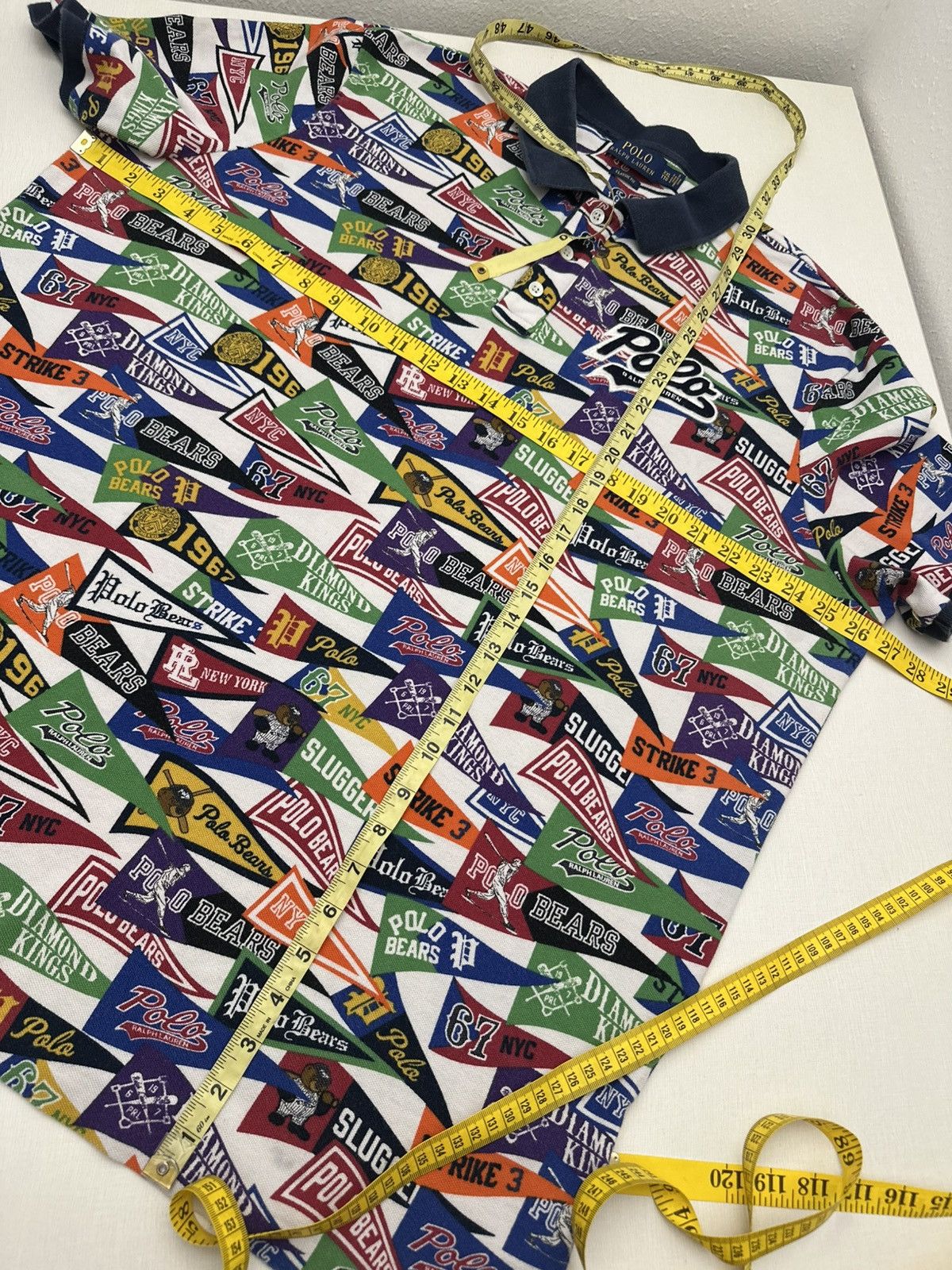 Polo Ralph Lauren Polo Ralph Lauren Art Deco Pennant Stadium Bears Shirt 3XL Size US XXL / EU 58 / 5 - 8 Thumbnail