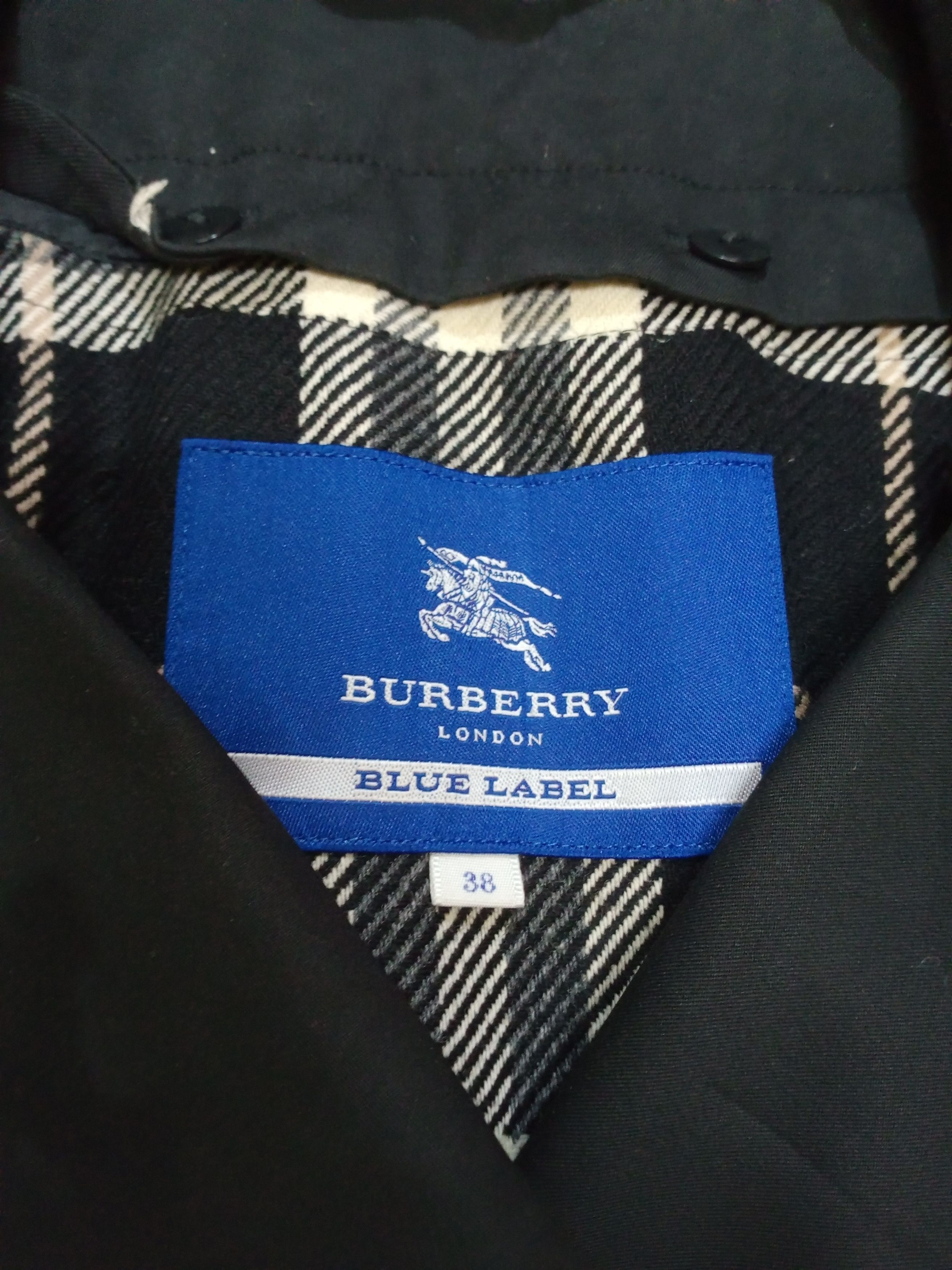 Burberry Rare Vintage Burberry Blue Label Nova Check Trench Coat Size S / US 4 / IT 40 - 7 Thumbnail