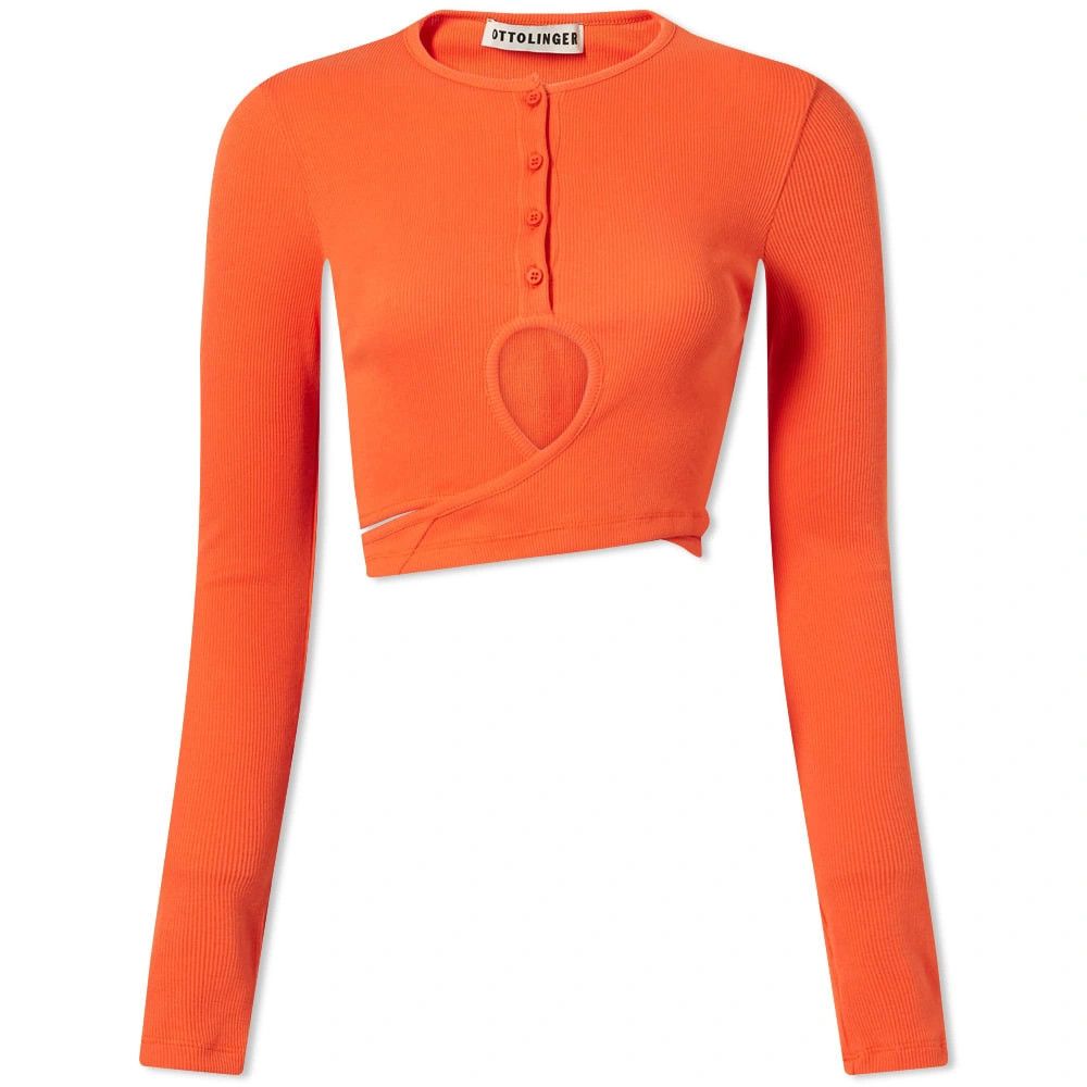Ottolinger o1mle0524 Wrap Loop Top in Orange Size L / US 10 / IT 46 - 1 Thumbnail
