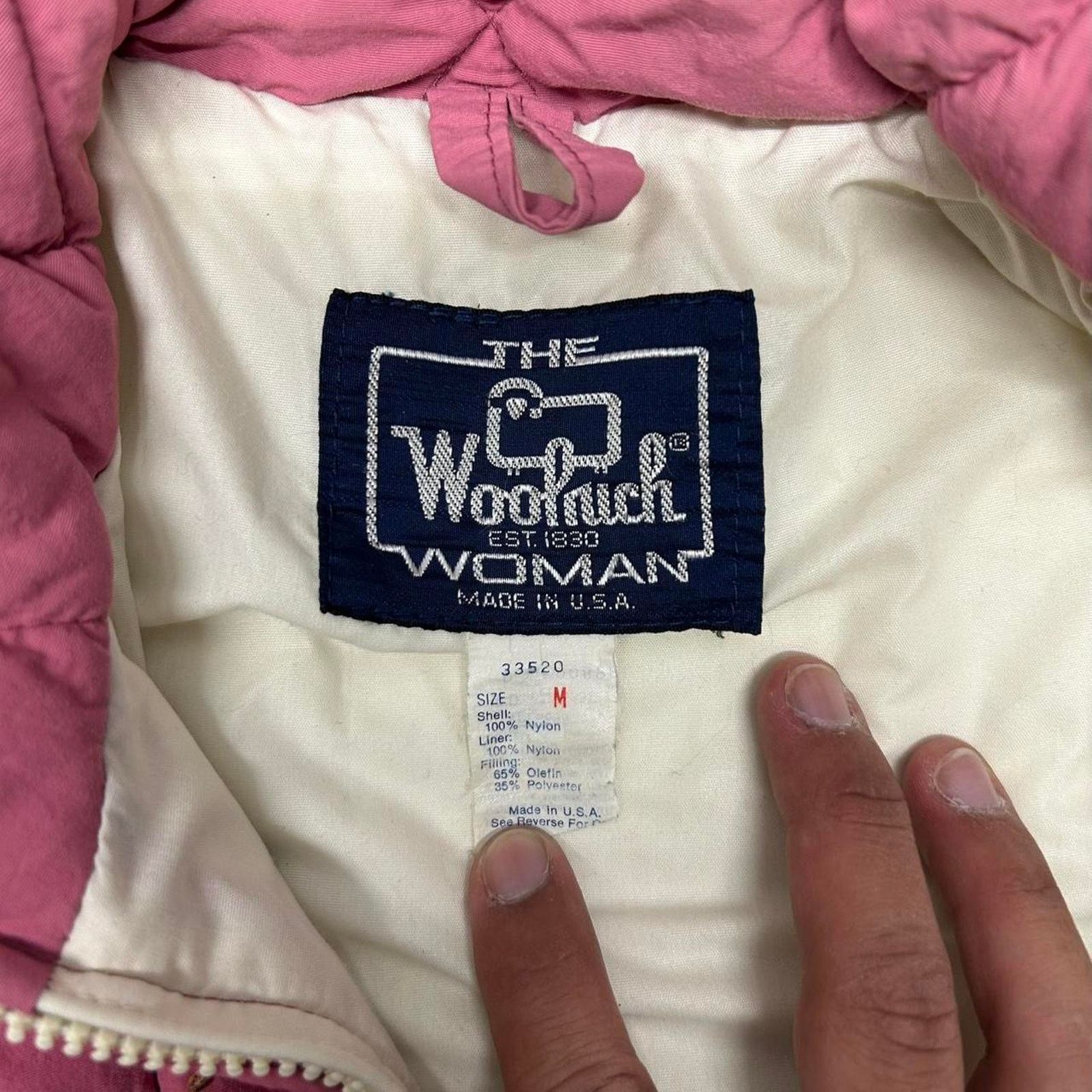 Woolrich Woolen Mills Pink 80s/90s Woolrich puffer jacket Size M / US 6-8 / IT 42-44 - 3 Thumbnail