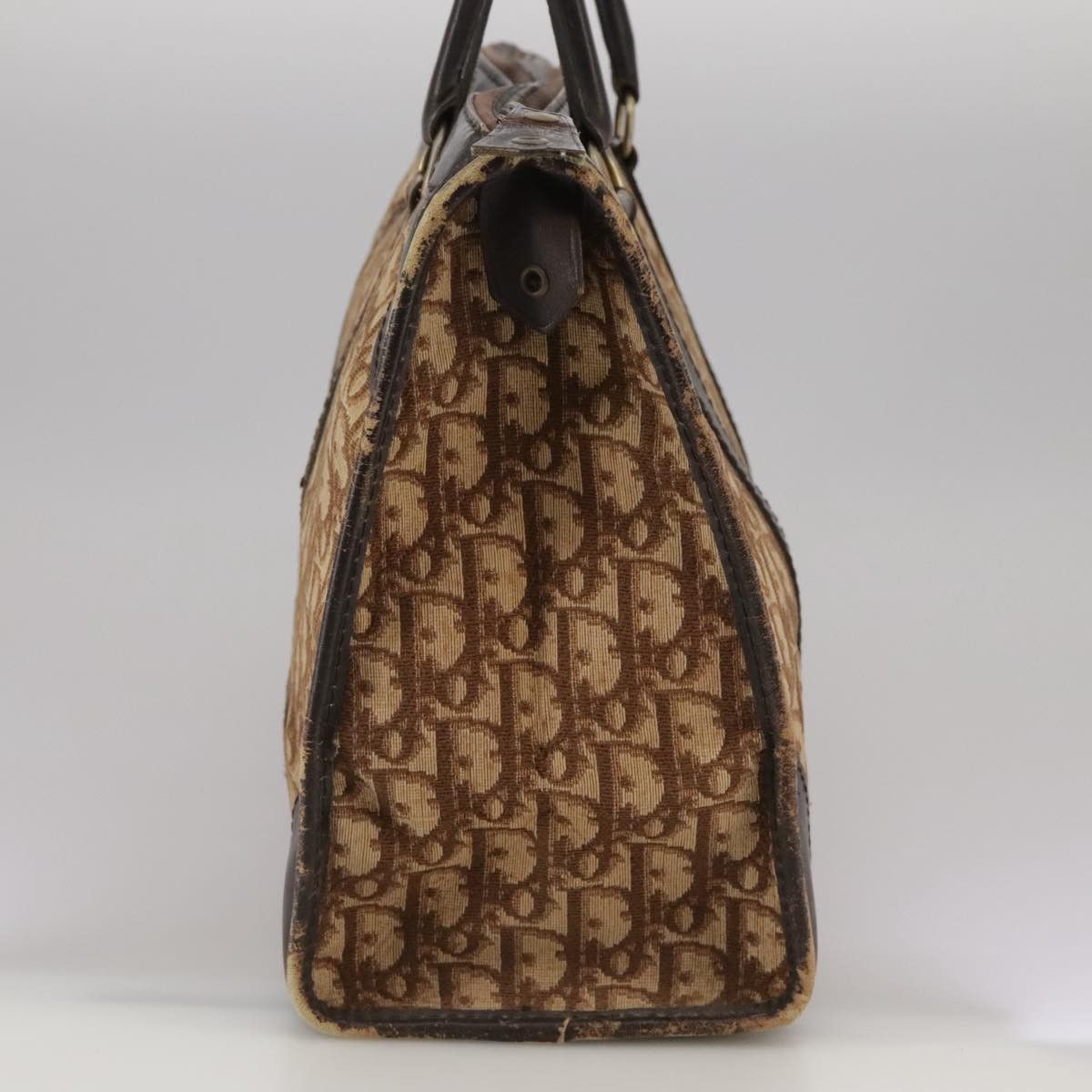 Dior DIOR Trotter Canvas Hand Bag Brown Size ONE SIZE - 4 Thumbnail