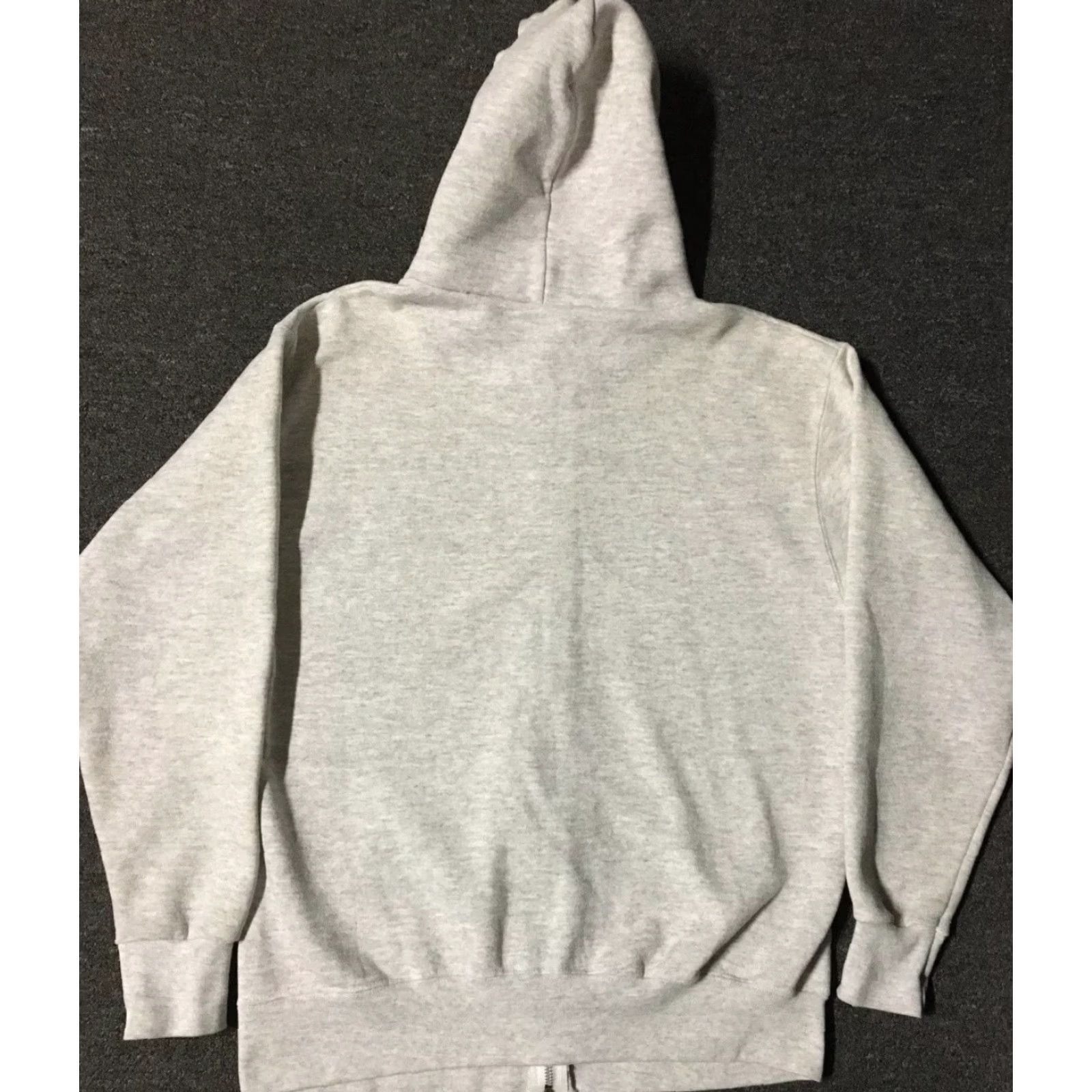 Vintage VINTAGE American Vintage Gray Zip Hoodie Sweatshirt M USA 80s 90s Blank Track Biker Punk Surf Skate Mens Size US M / EU 48-50 / 2 - 6 Thumbnail