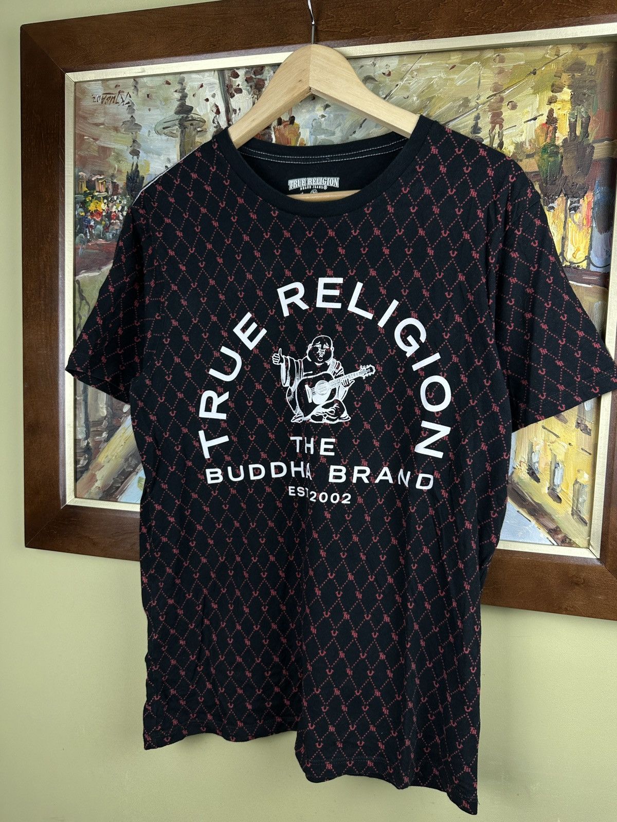 True Religion × Vintage True religion monogram t-shirt Buddha Size US M / EU 48-50 / 2 - 3 Thumbnail