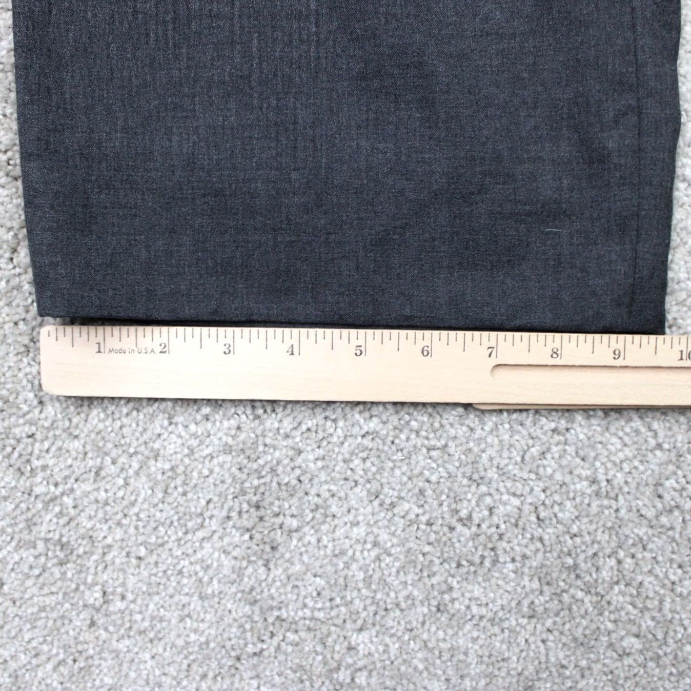 Ralph Lauren LAUREN Ralph Lauren Dress Pants Mens 36x28 Gray 100% Wool Pleated Slit/Front Zip Button Regular Straight Size US 36 / EU 52 - 5 Thumbnail
