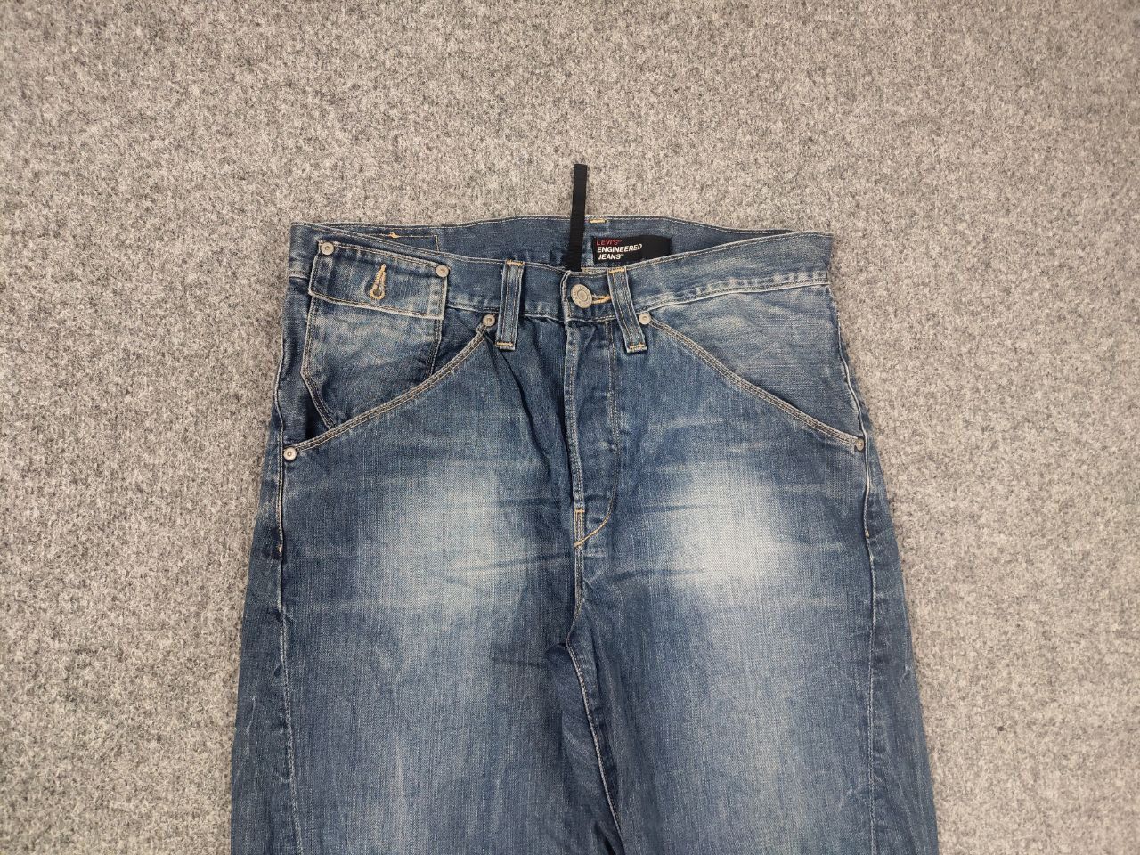 Levi's Rare Vintage 90s Levis Engineered Denim Jeans Twisted Faded Size US 32 / EU 48 - 6 Thumbnail