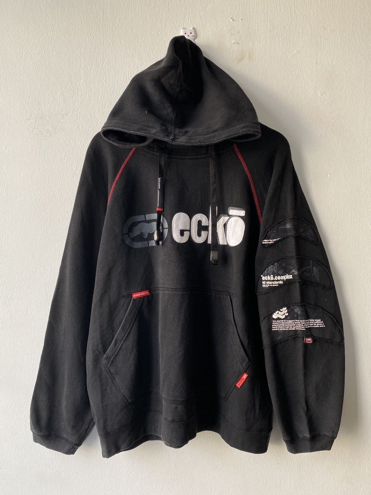 Ecko Unltd. 2000s - Ecko Unltd Complex Hoodie Faded Black Size US L / EU 52-54 / 3 - 3 Thumbnail