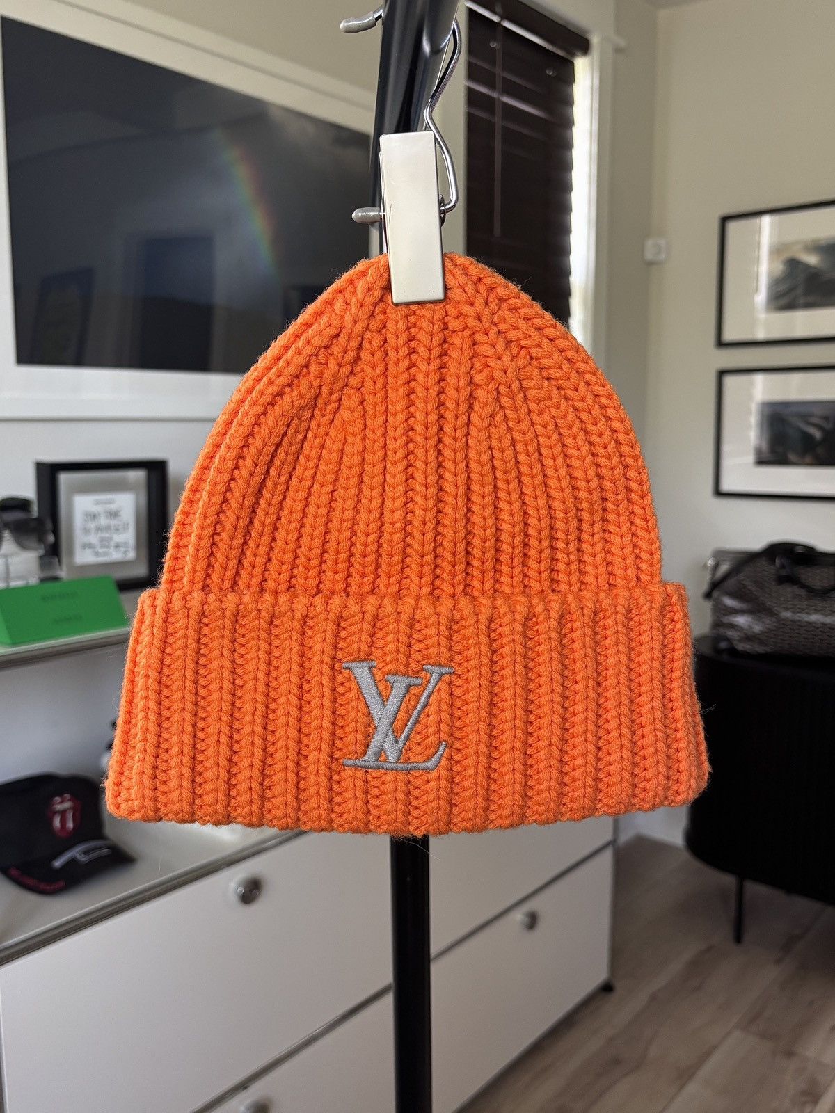 Louis Vuitton LV LOGO KNIT BEANIE ORANGE Size ONE SIZE - 2 Thumbnail