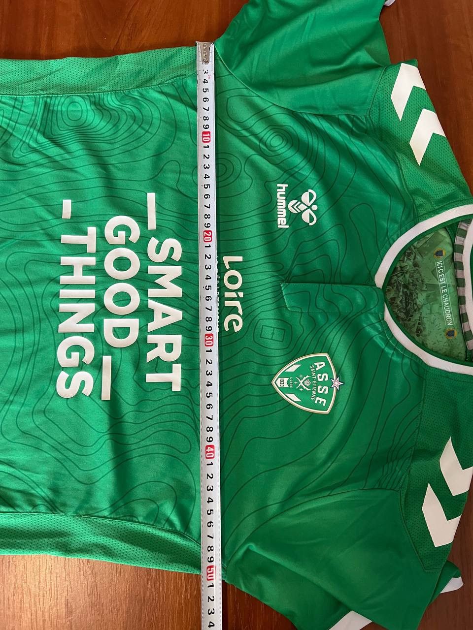Hummel 2023/24 SAINT-ETIENNE LOIRE HOME SOCCER JERSEY FOOTBALL SHIR Size US S / EU 44-46 / 1 - 13 Thumbnail
