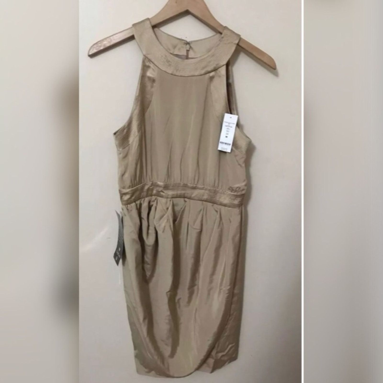 Bebe NWT Bebe Caramel Trapunto DTL Silk Formal Dress Size M / US 6-8 / IT 42-44 - 1 Thumbnail