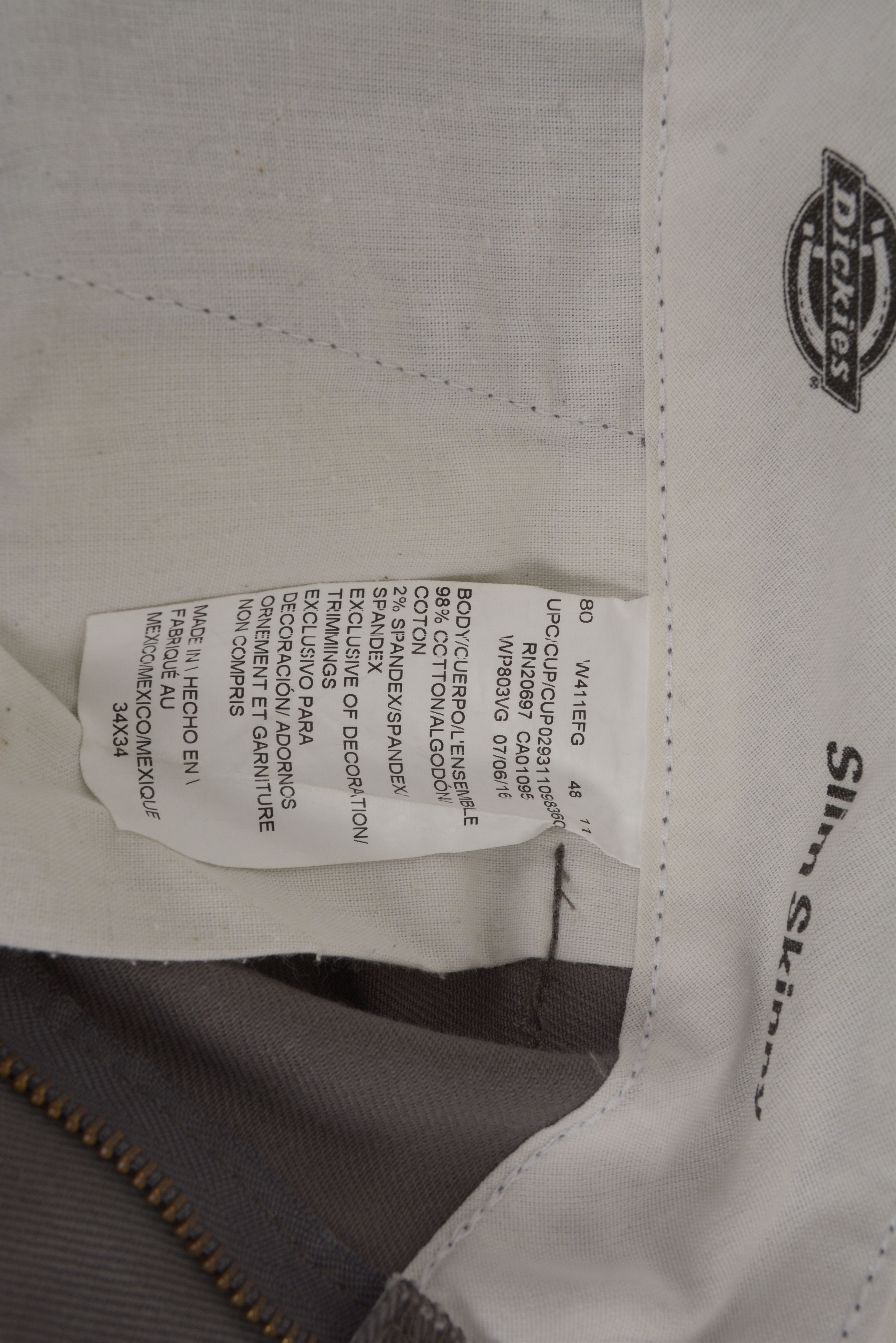 Dickies Dickies W34 L34 Slim Skinny pants trousers canvas chore Size US 34 / EU 50 - 5 Thumbnail
