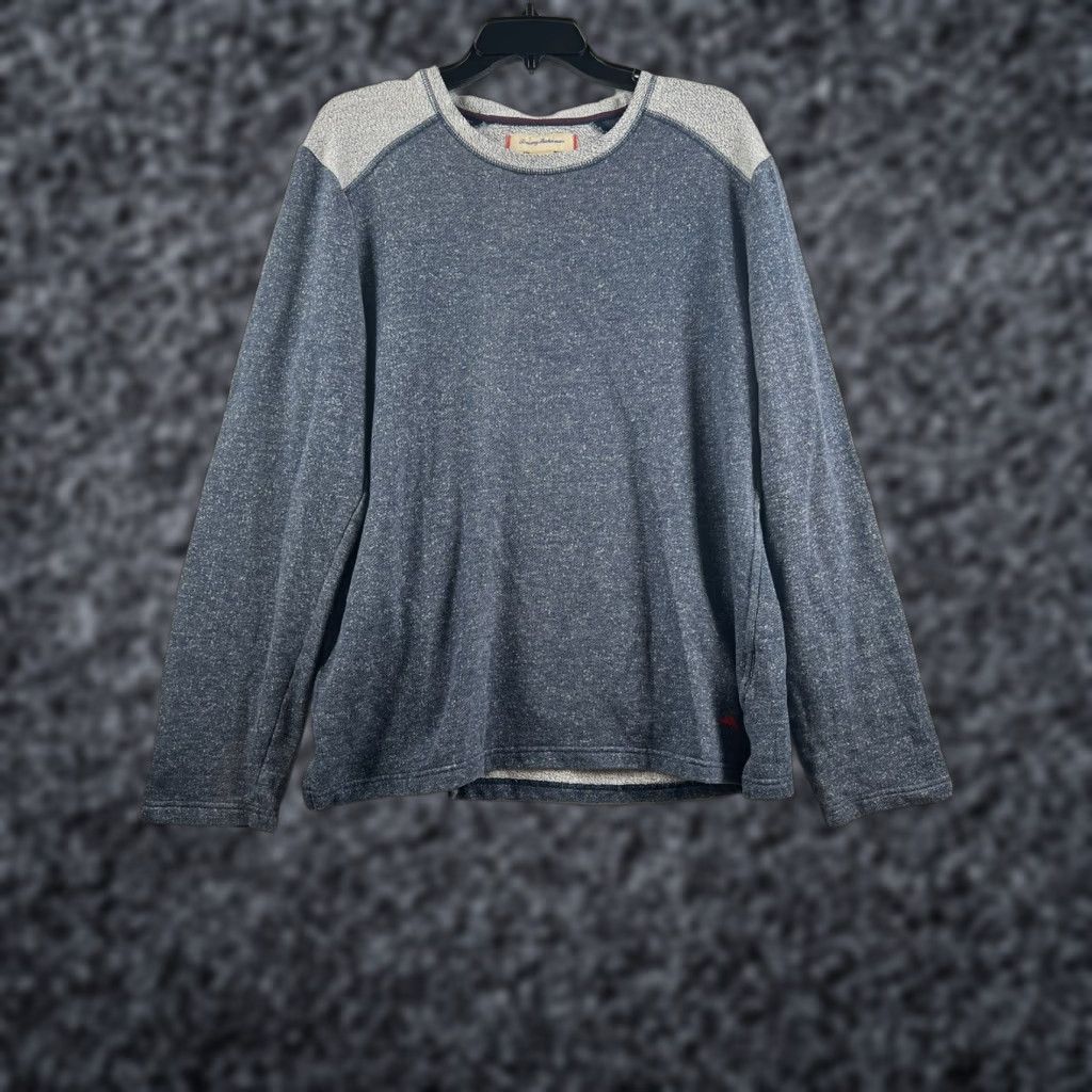 Tommy Bahama Tommy Bahama Sweater Adult Large Blue Lightweight Silk Blend Casual Mens Pullover Crew Neck Long Sleeve Solid Logo Size US L / EU 52-54 / 3 - 1 Thumbnail