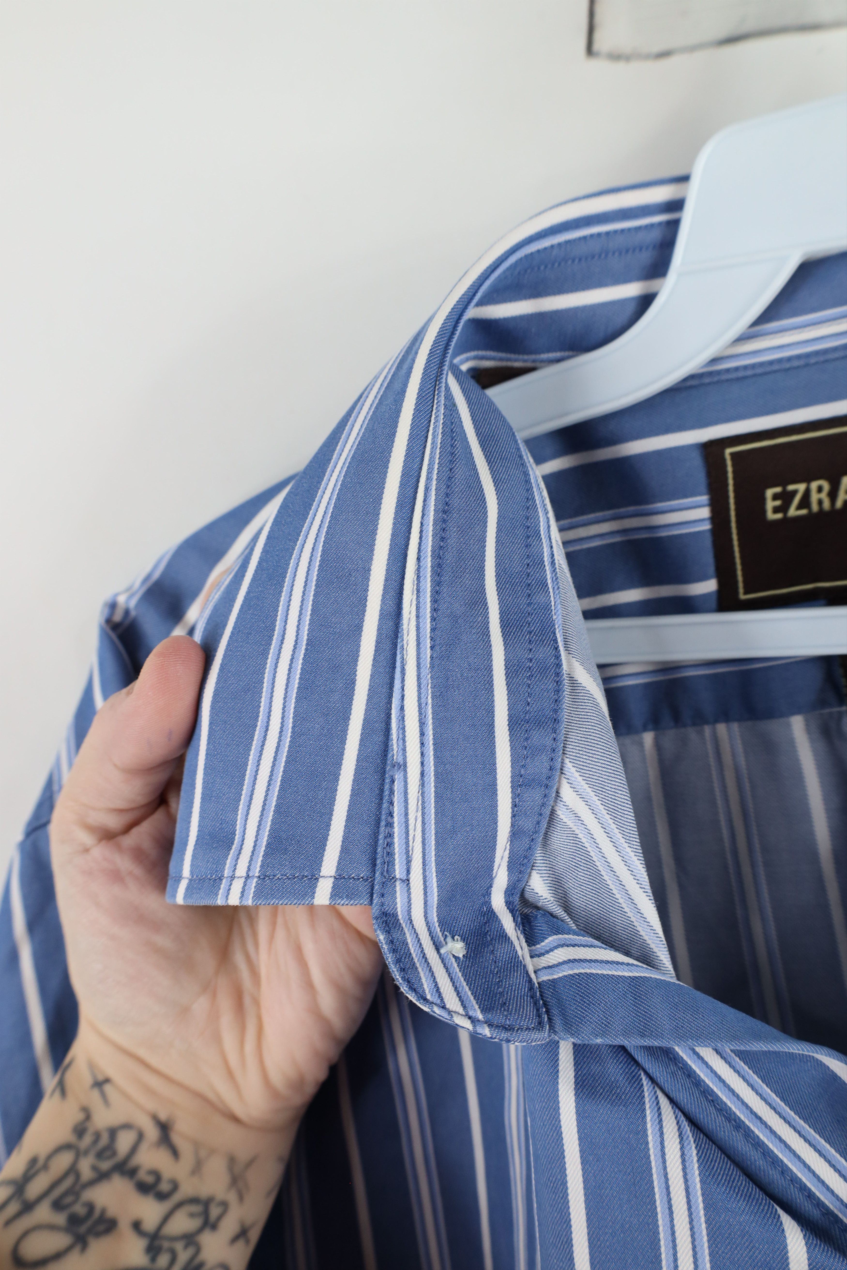 Abercrombie & Fitch × Vintage Vintage Abercrombie & Fitch Ezra Fitch Striped Button Shirt Size US XL / EU 56 / 4 - 4 Thumbnail