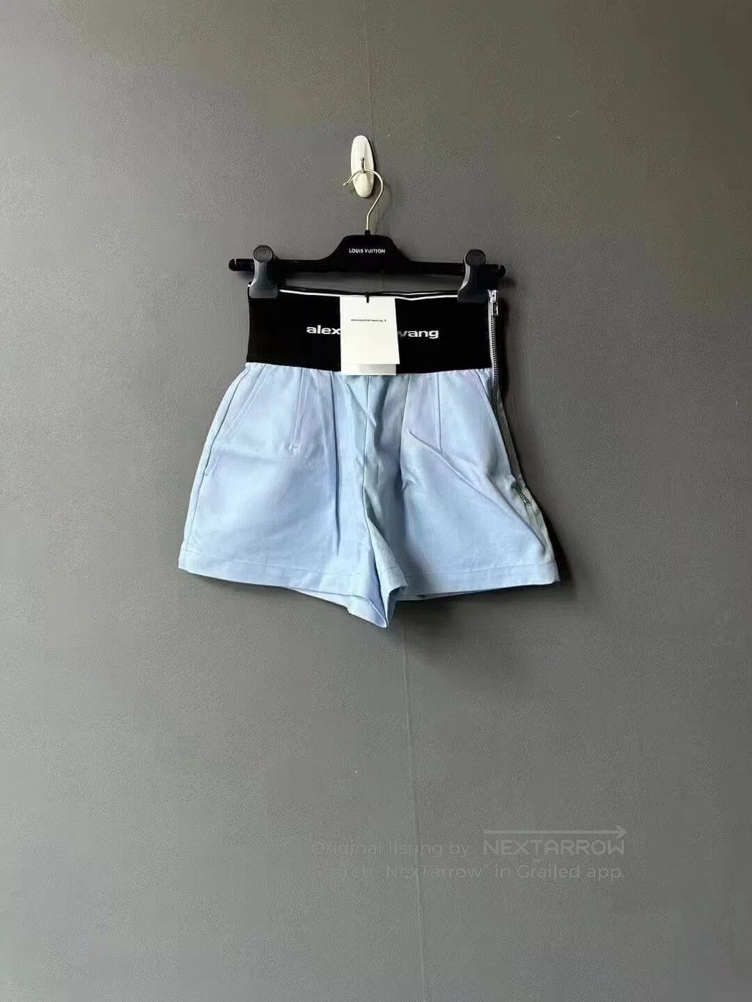 Alexander McQueen Alexander Mcqueen Sky Blue Waist Tie Shorts| Size 25" / US 0 / IT 36 - 1 Thumbnail