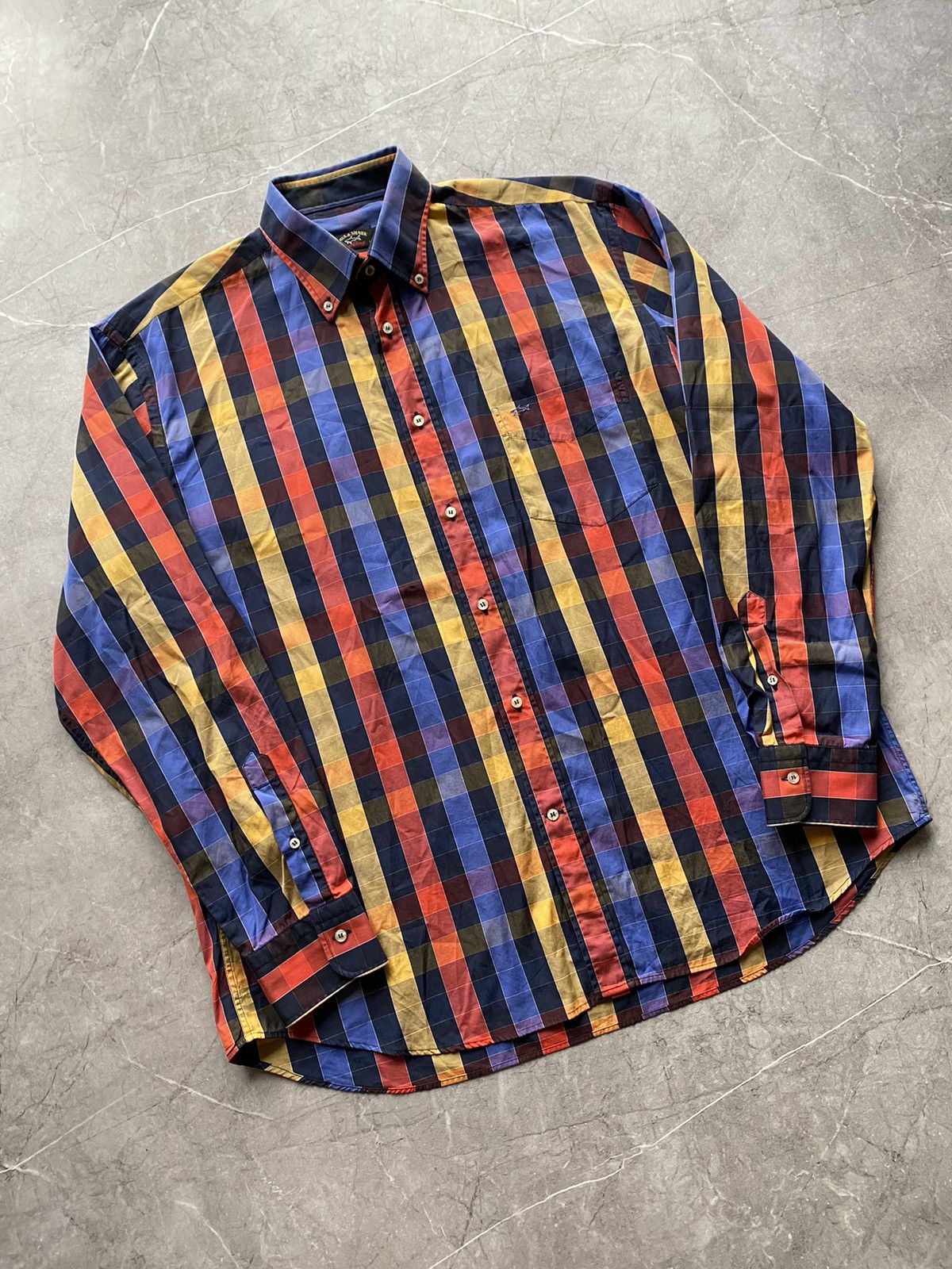 Paul & Shark Paul & Shark Yachting Geometric Shirt Button Made in Italy Size US XL / EU 56 / 4 - 1 Thumbnail