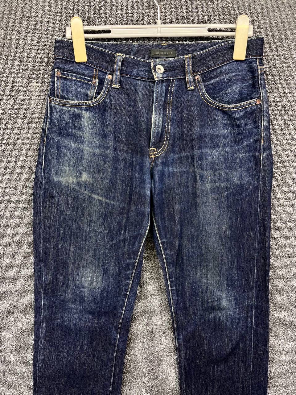 Japanese Brand Vintage Uniqlo Regular Fit Jeans Trashed Punk Denim Pants Size US 30 / EU 46 - 3 Thumbnail