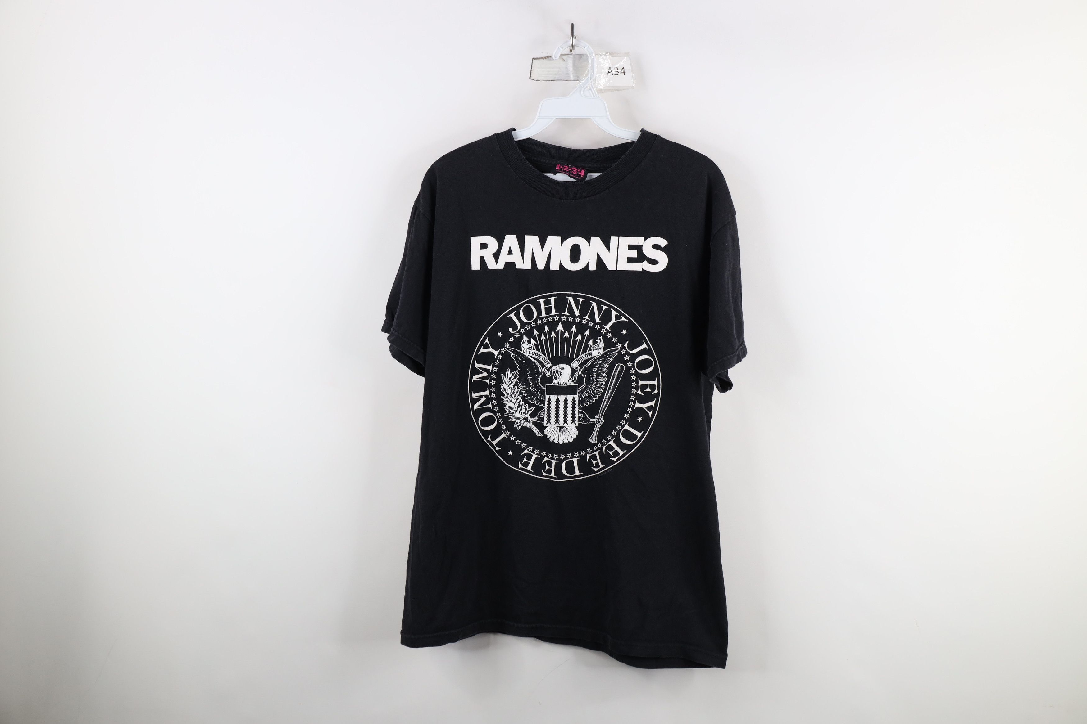 Vintage Y2K Spell Out The Ramones Band Short Sleeve T-Shirt