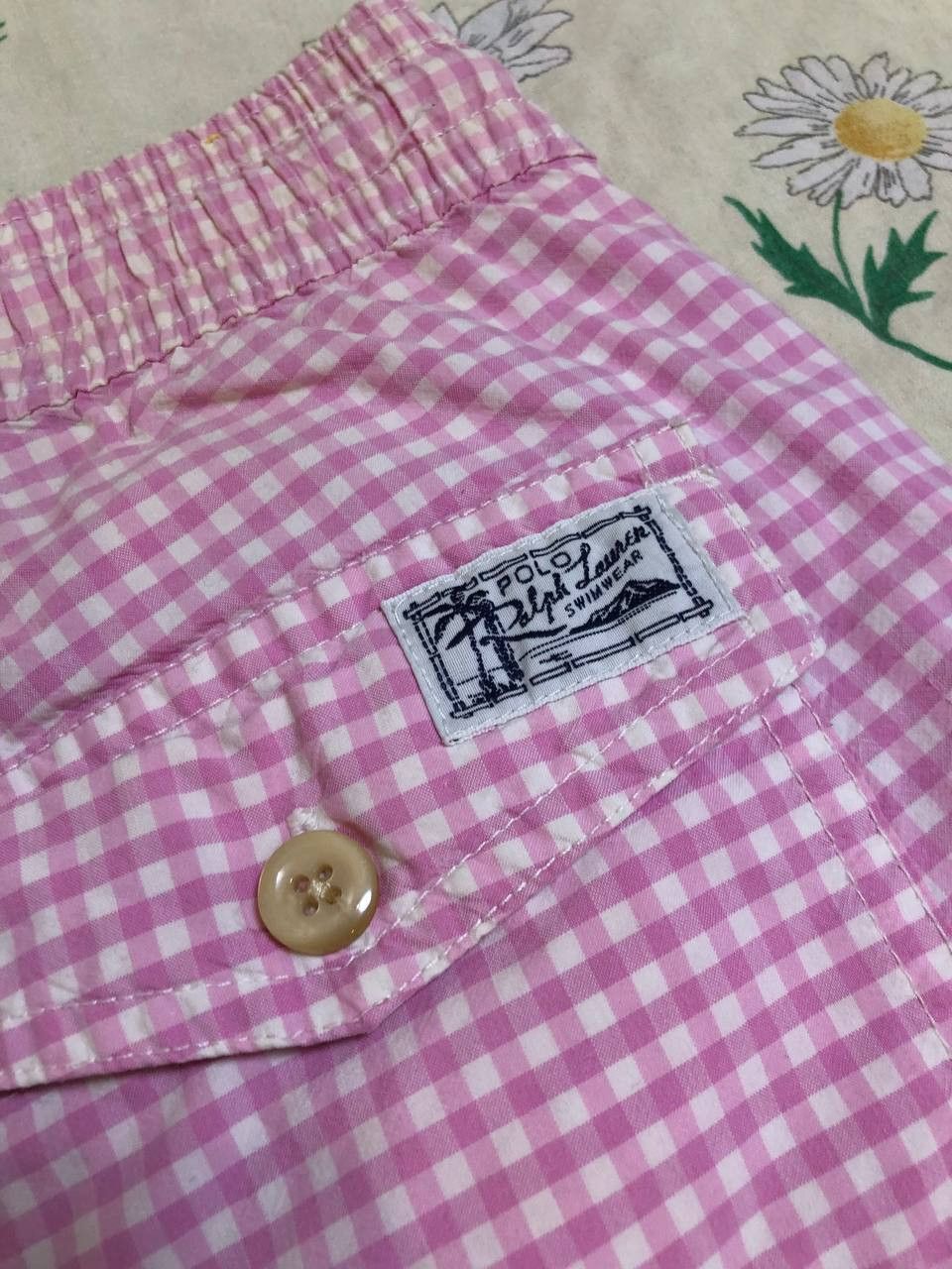 Polo Ralph Lauren Polo Ralph Lauren Swimwear Short Pink White Vintage Size US 32 / EU 48 - 17 Thumbnail
